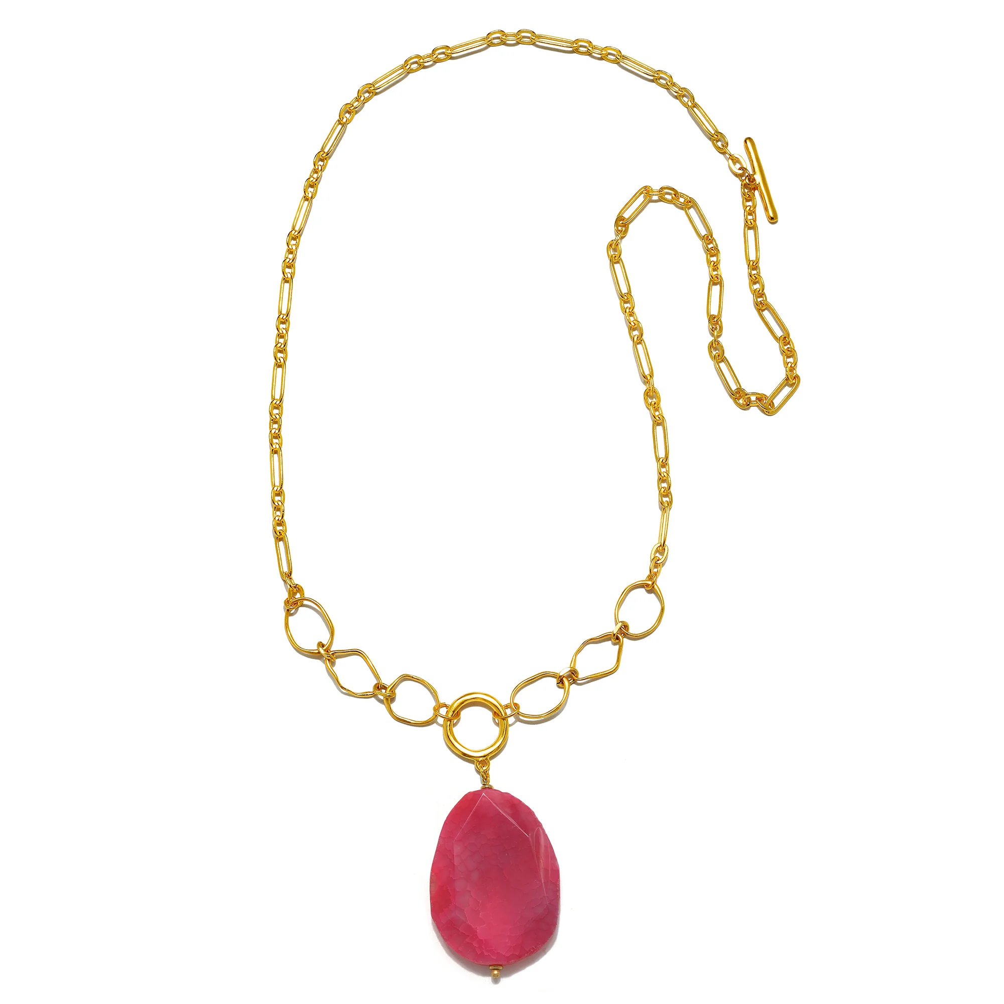 Agnes Convertible Necklace- Pink - Image 4