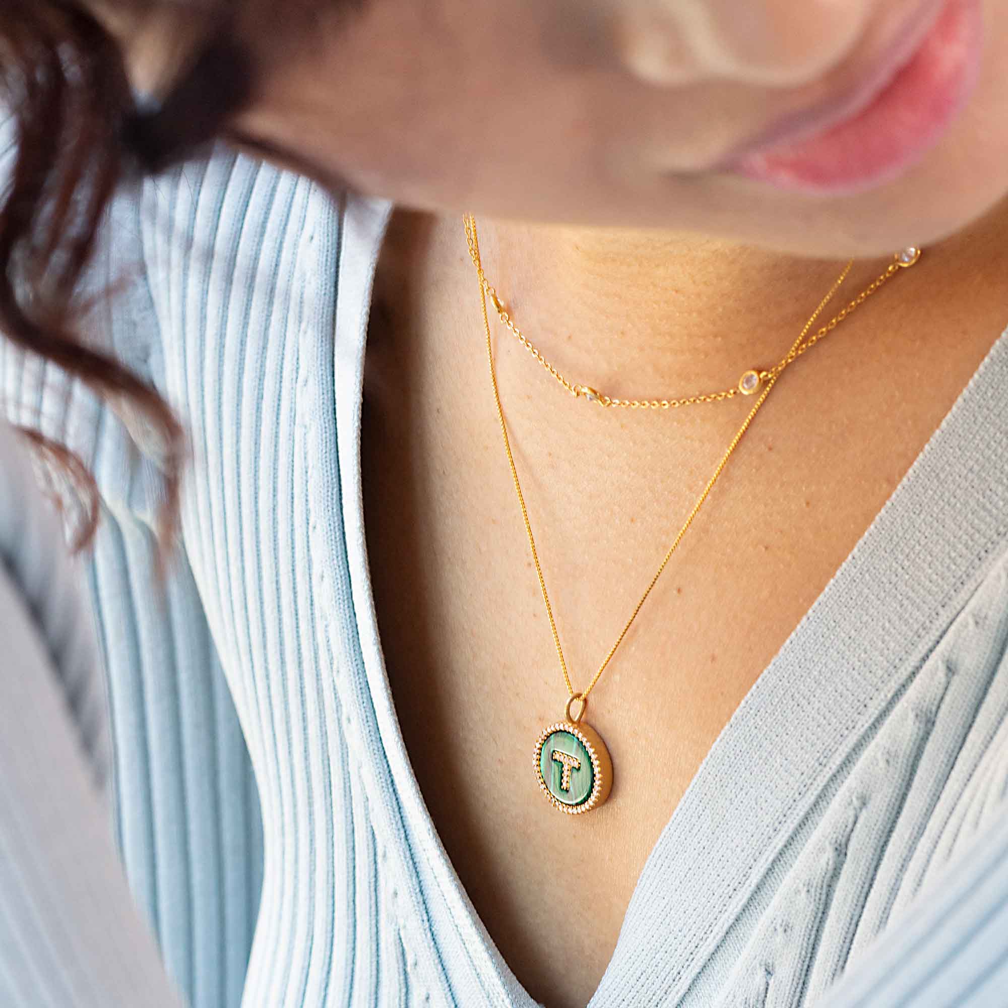 Ava Initial Necklace - Image 4