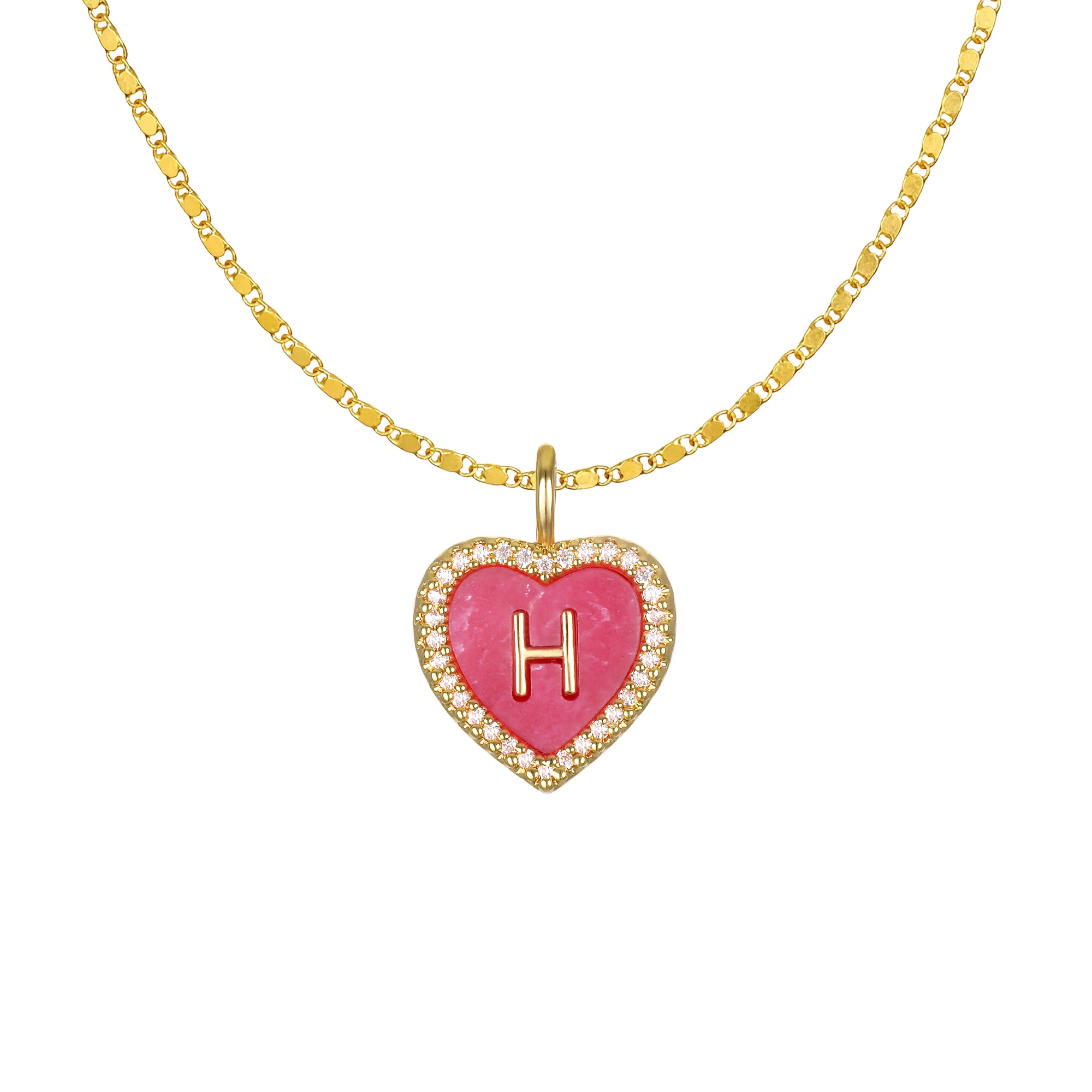 Cami Heart Initial Necklace - Image 10