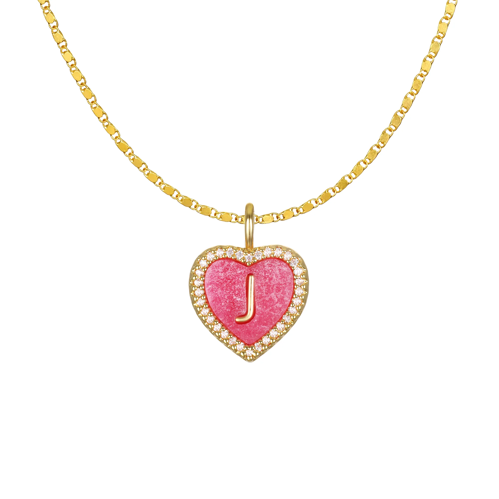 Cami Heart Initial Necklace - Image 12