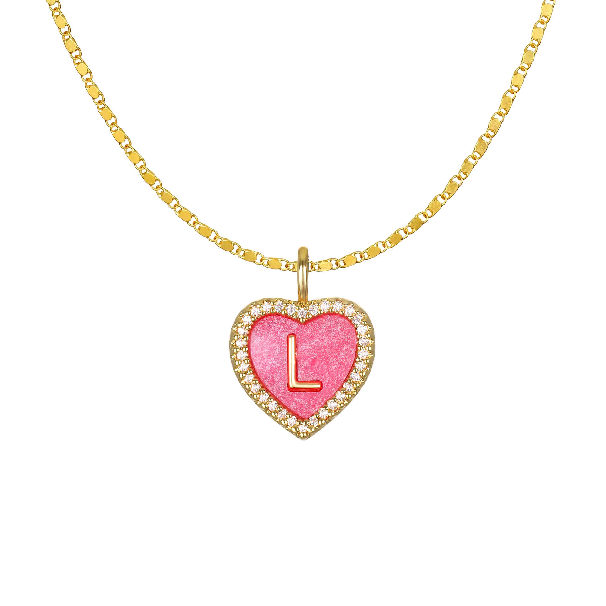 Cami Heart Initial Necklace - Image 14