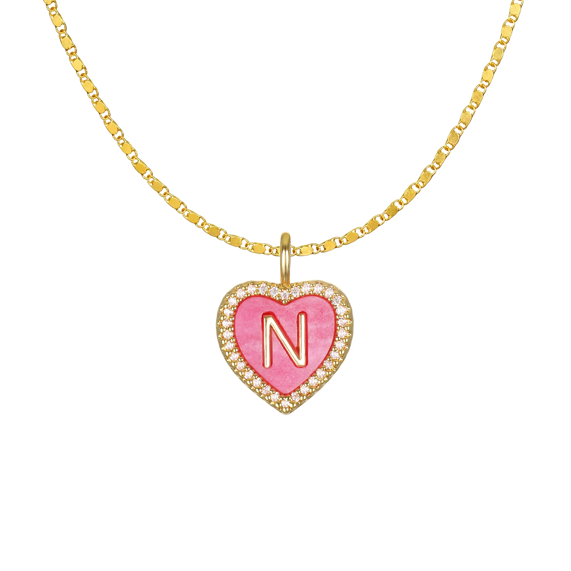 Cami Heart Initial Necklace - Image 16