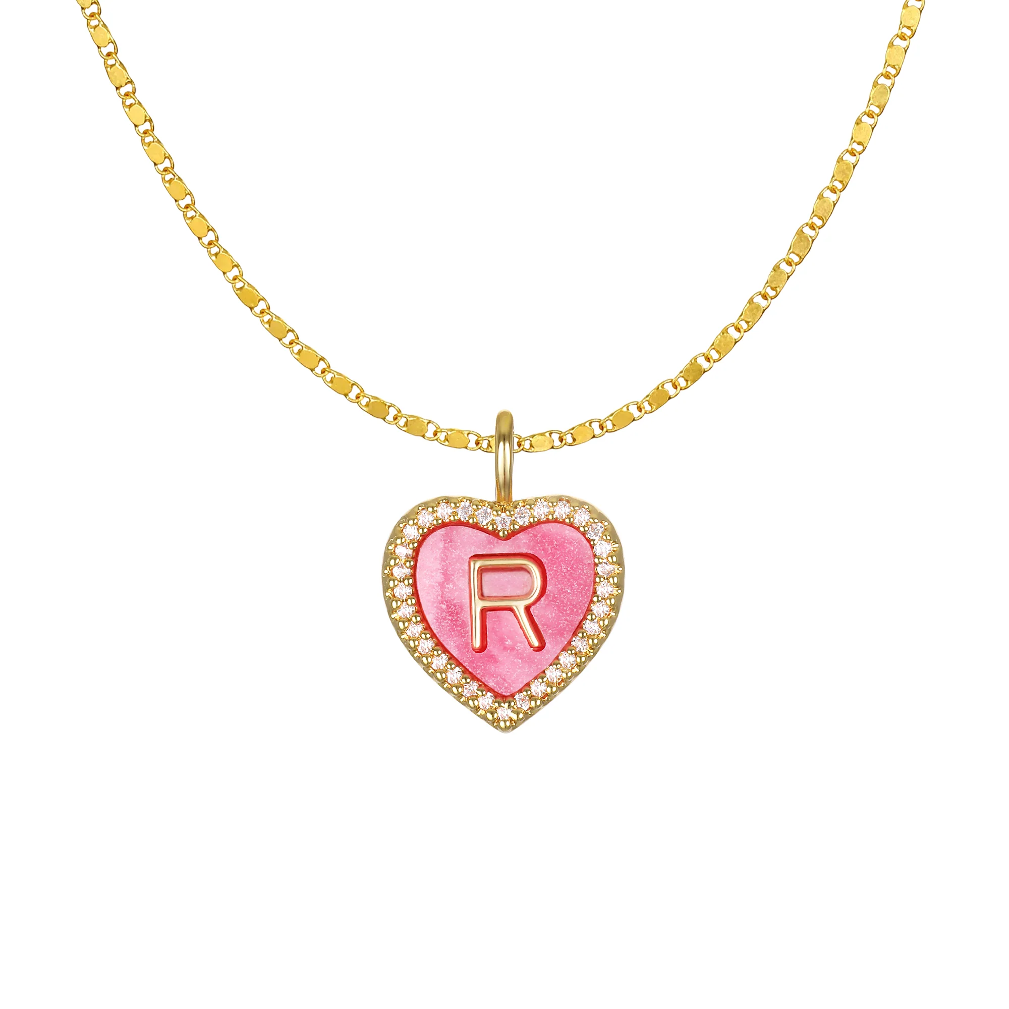 Cami Heart Initial Necklace - Image 20