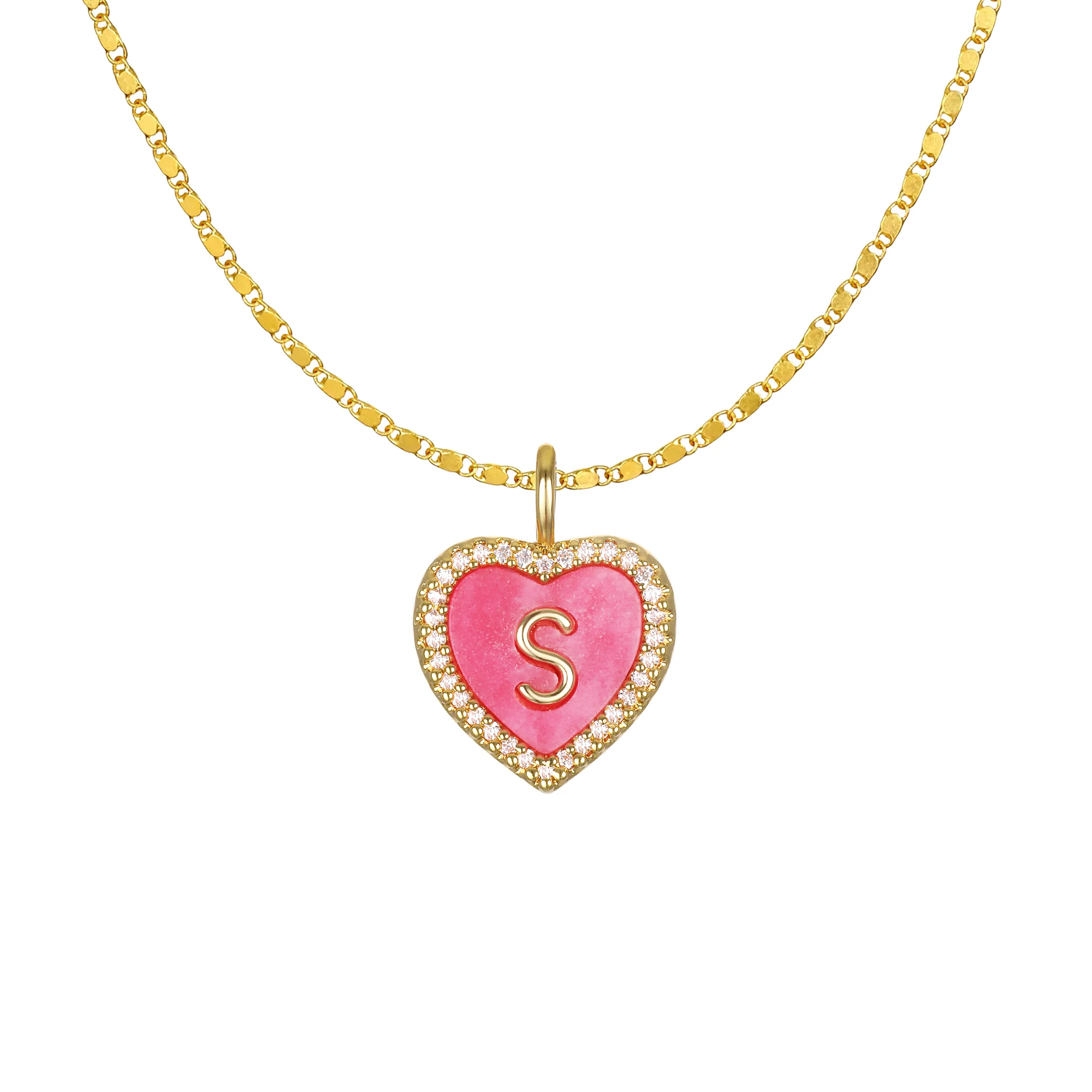 Cami Heart Initial Necklace - Image 21