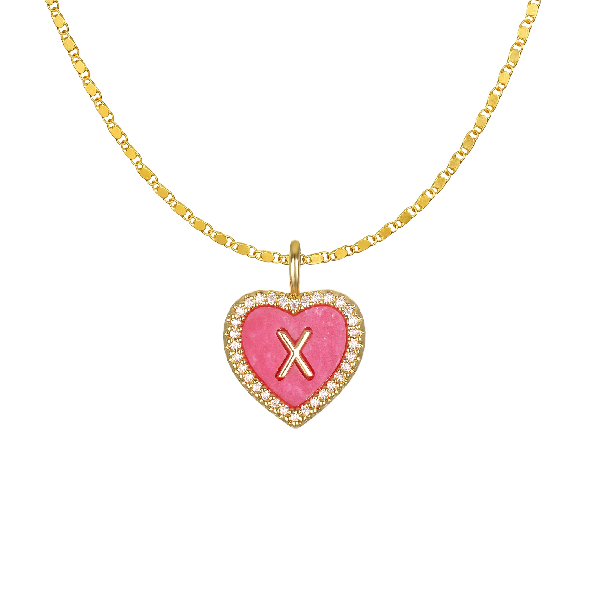 Cami Heart Initial Necklace - Image 26