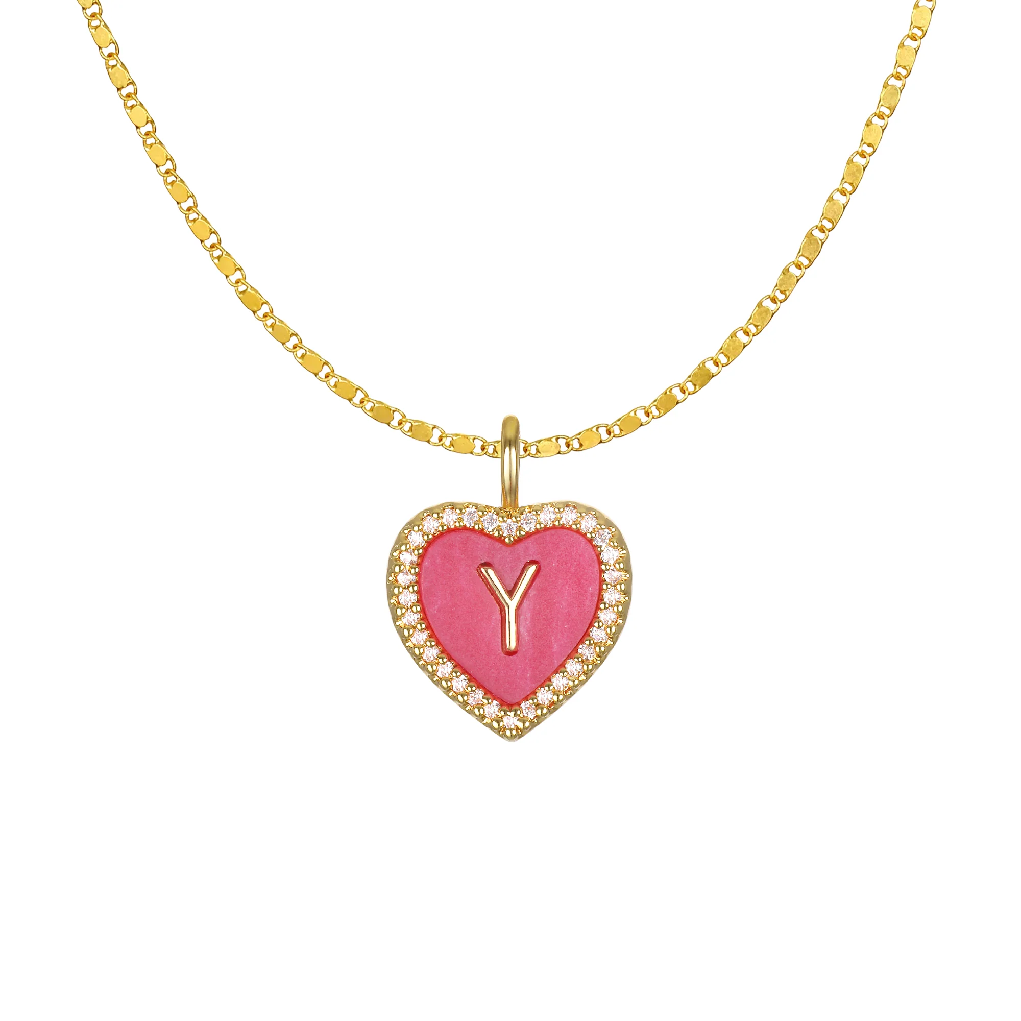Cami Heart Initial Necklace - Image 27
