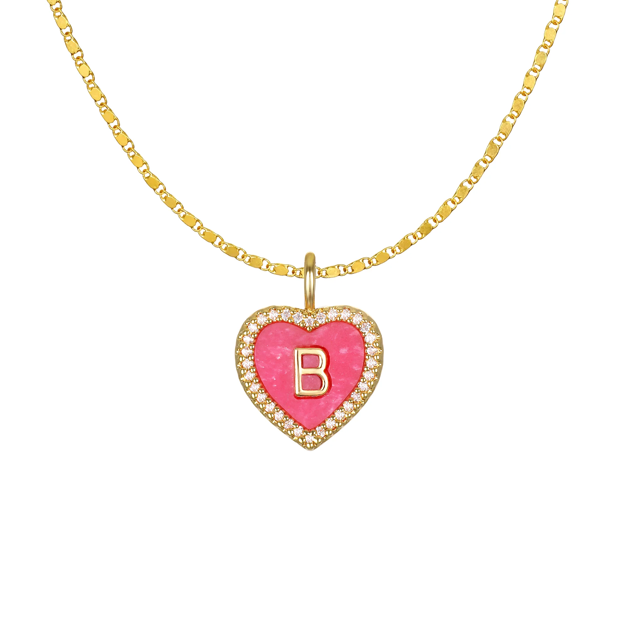 Cami Heart Initial Necklace - Image 4