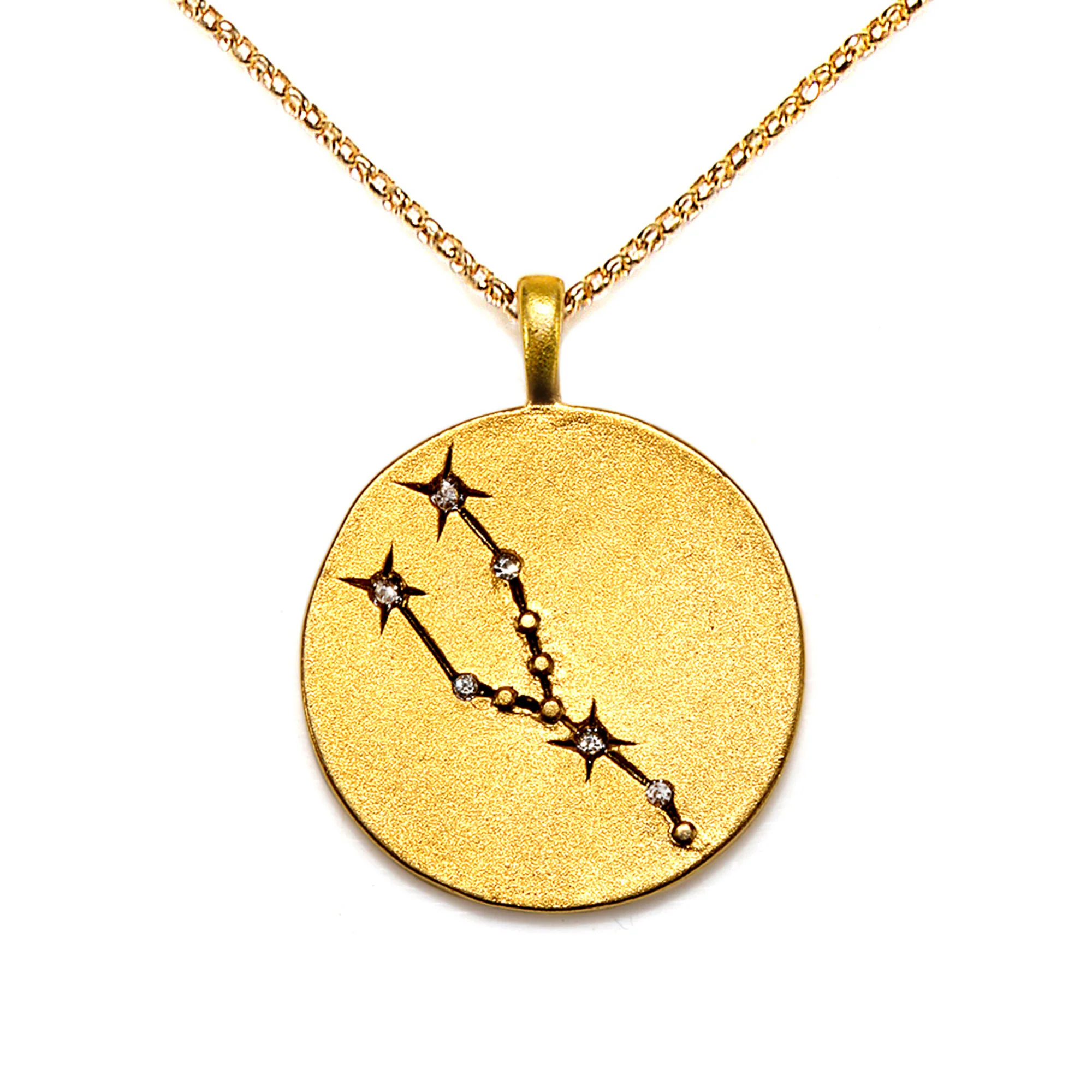 Celestial Star Maps Necklace- Gold - Image 4