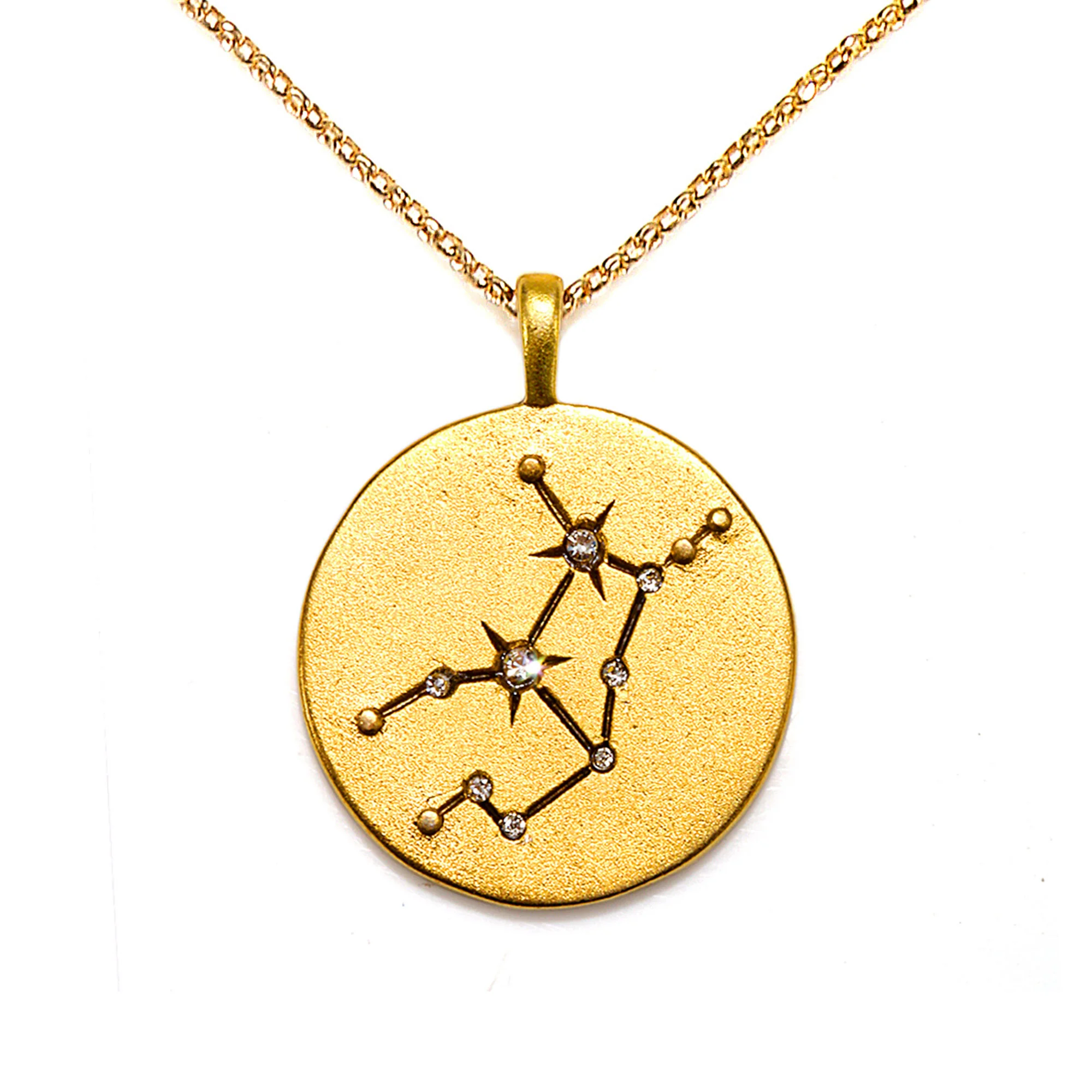 Celestial Star Maps Necklace- Gold - Image 8