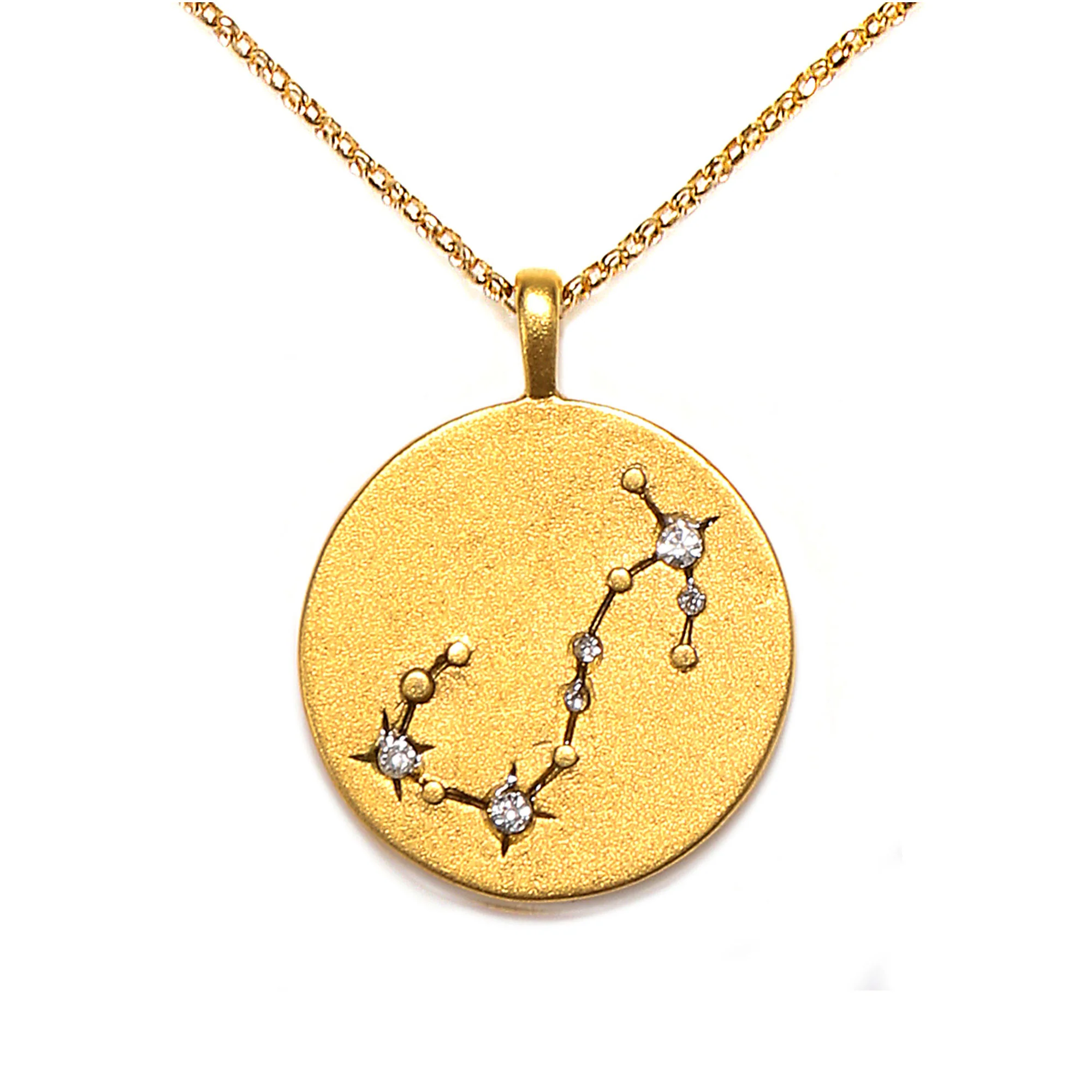 Celestial Star Maps Necklace- Gold - Image 9