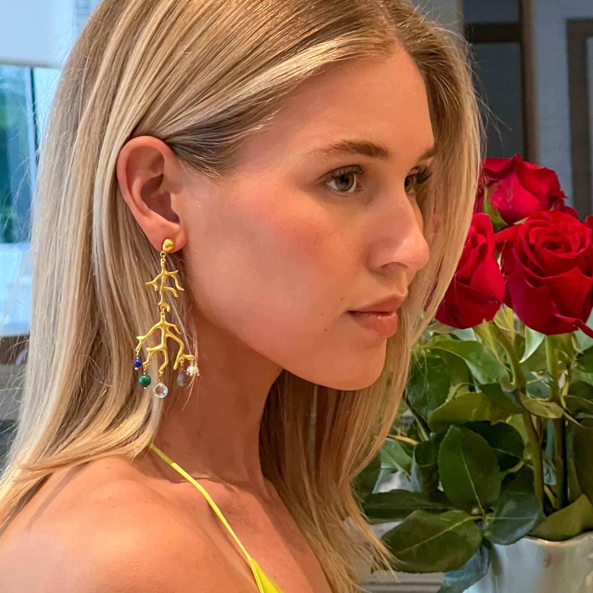 Cleo Chandelier Earrings - Image 2