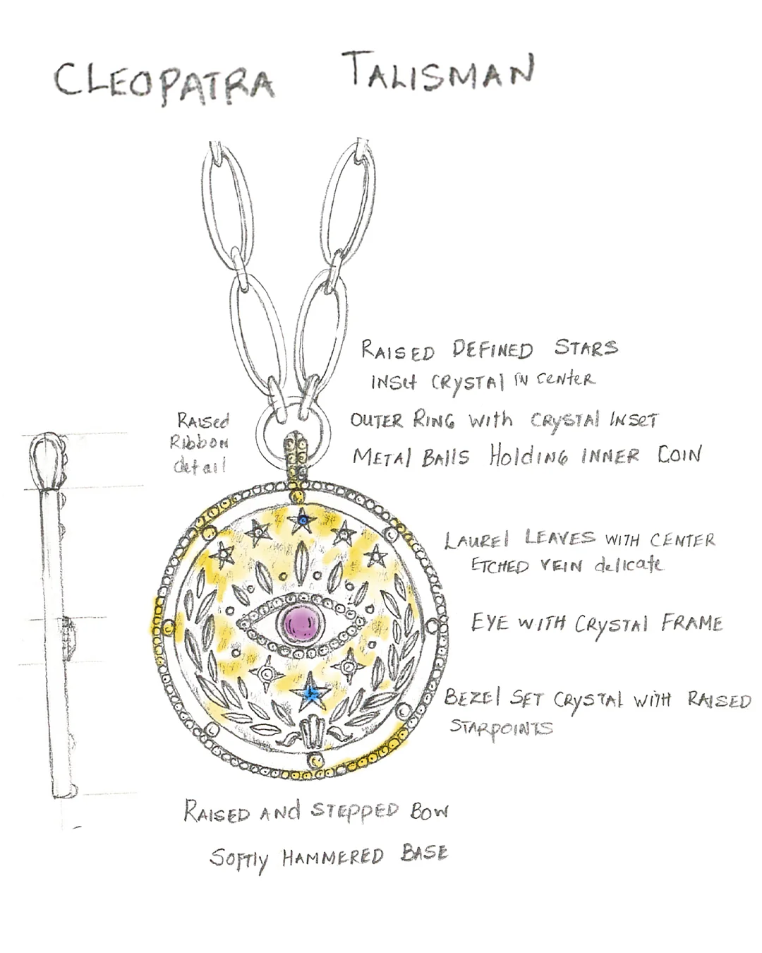 Cleopatra Evil Eye Necklace - Image 4