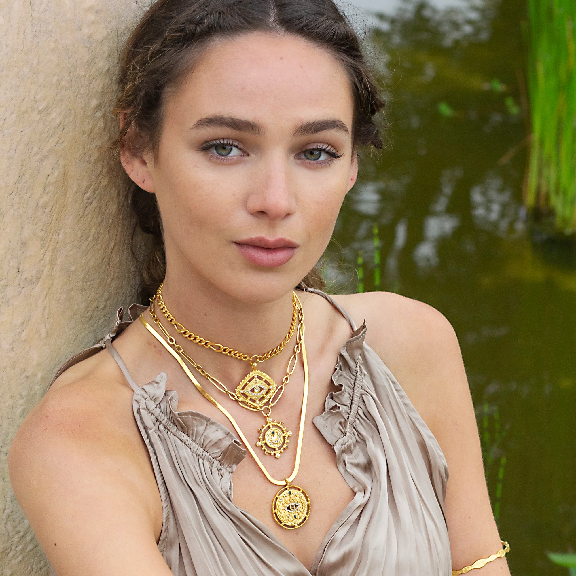Cleopatra Evil Eye Necklace - Image 5