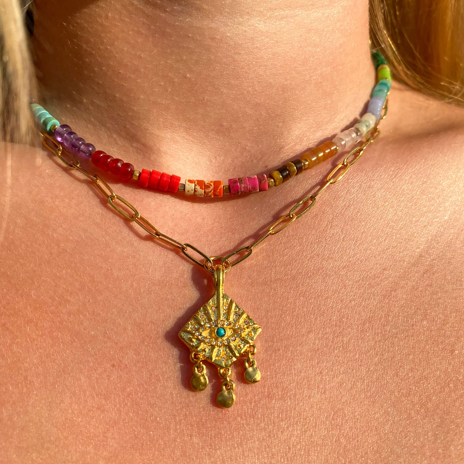 Cynthia Evil Eye Necklace - Image 2