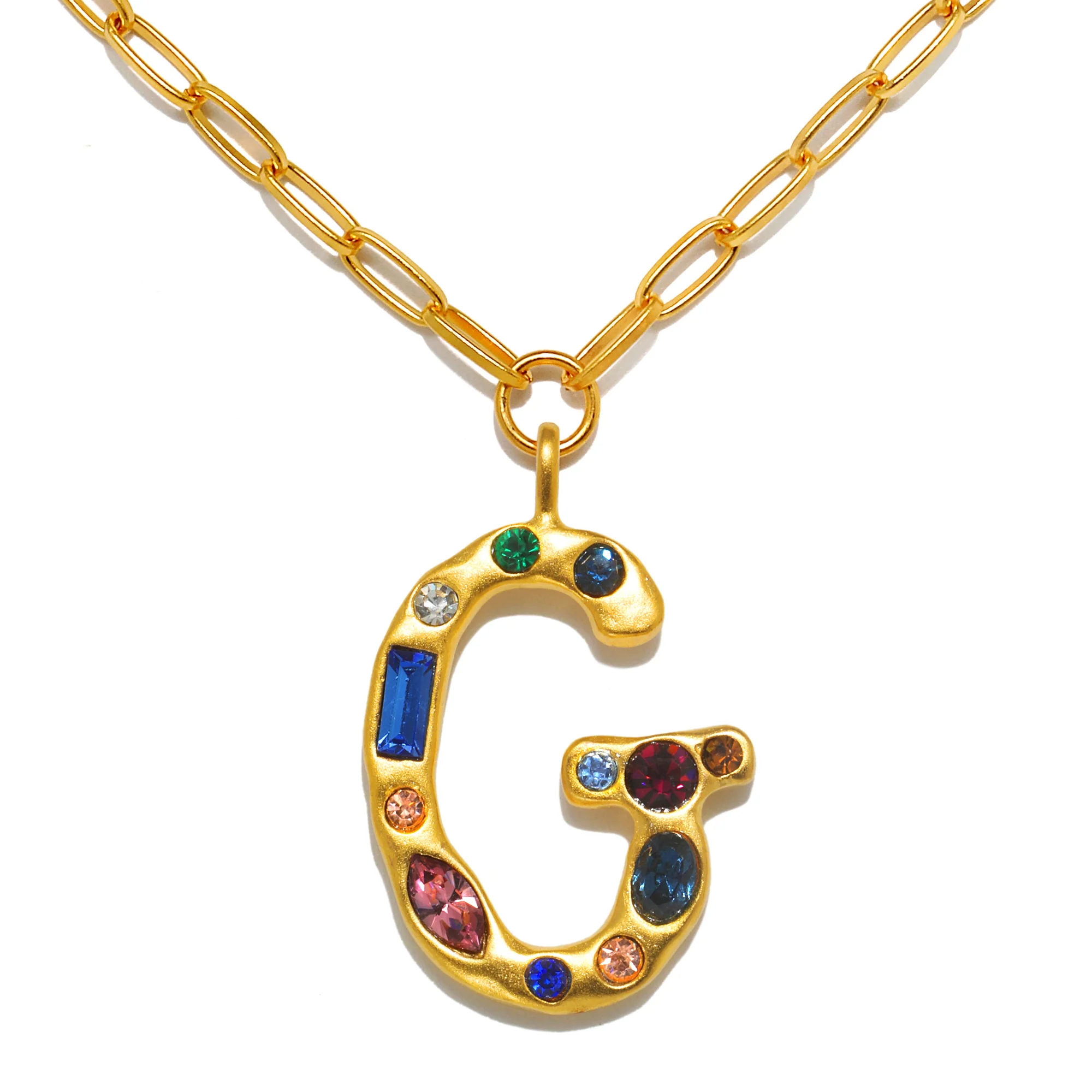 Emilie Gem Initial Necklace - Image 10