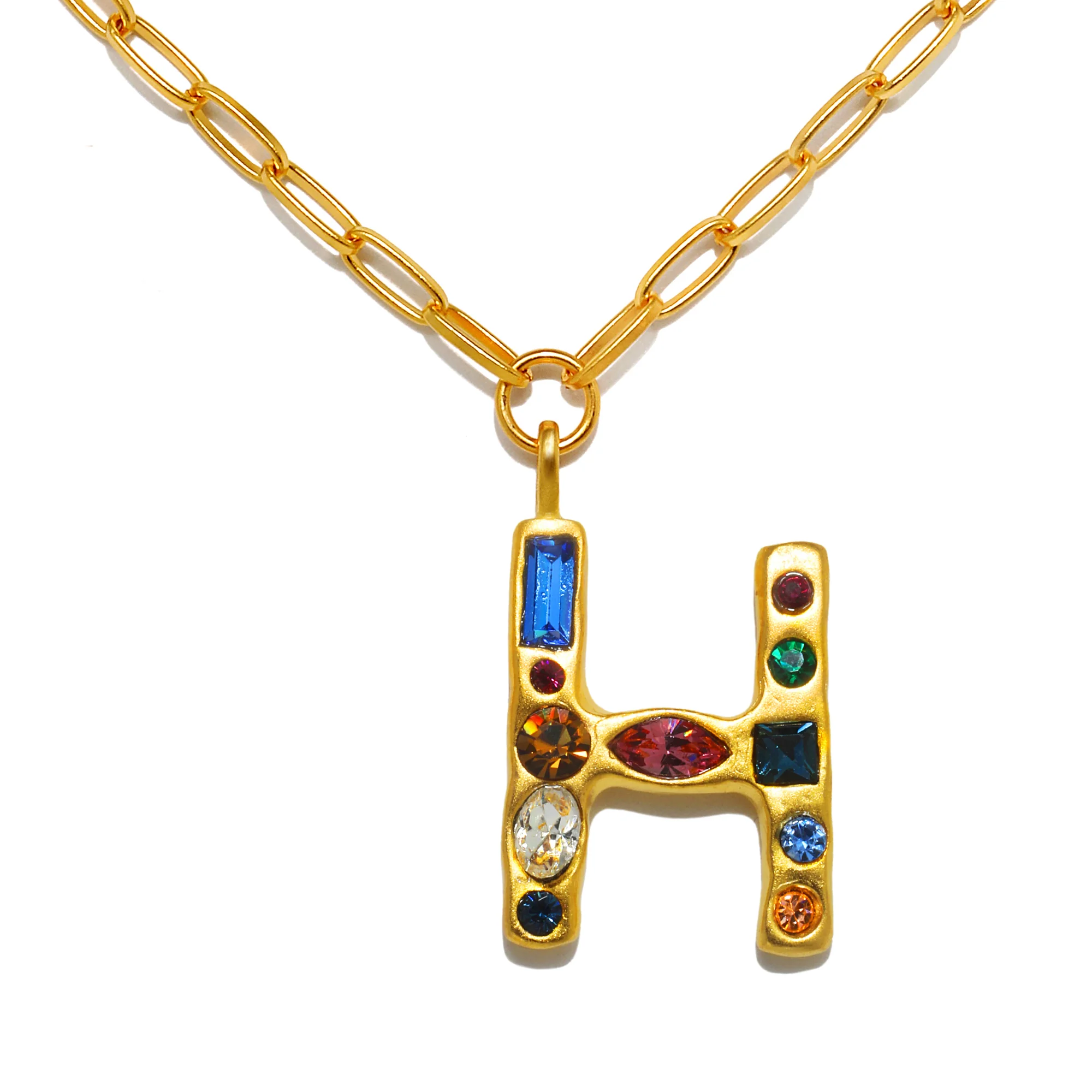 Emilie Gem Initial Necklace - Image 11