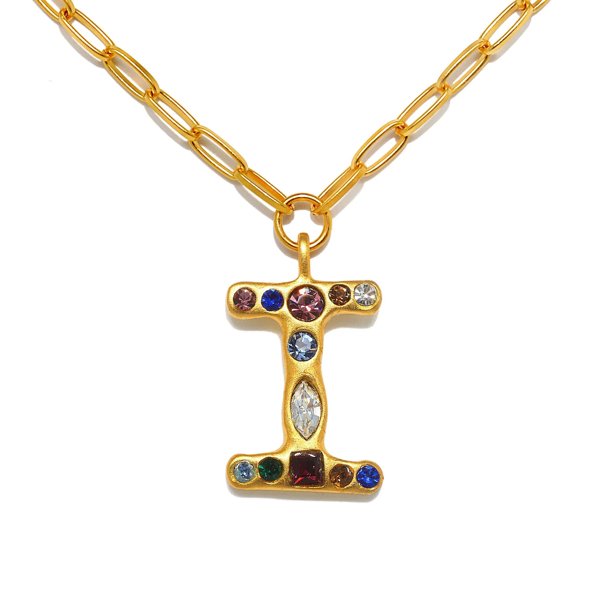 Emilie Gem Initial Necklace - Image 12