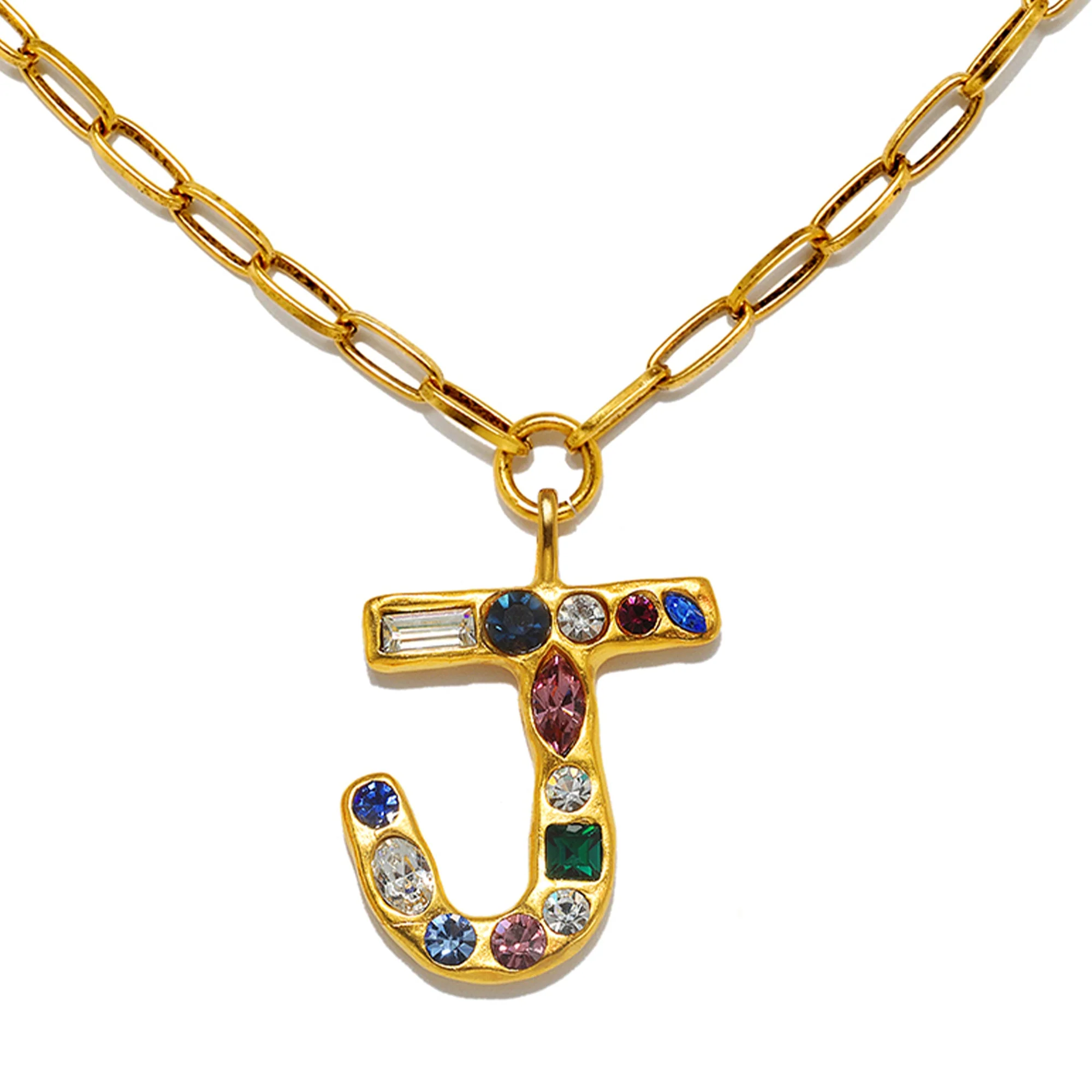 Emilie Gem Initial Necklace - Image 13