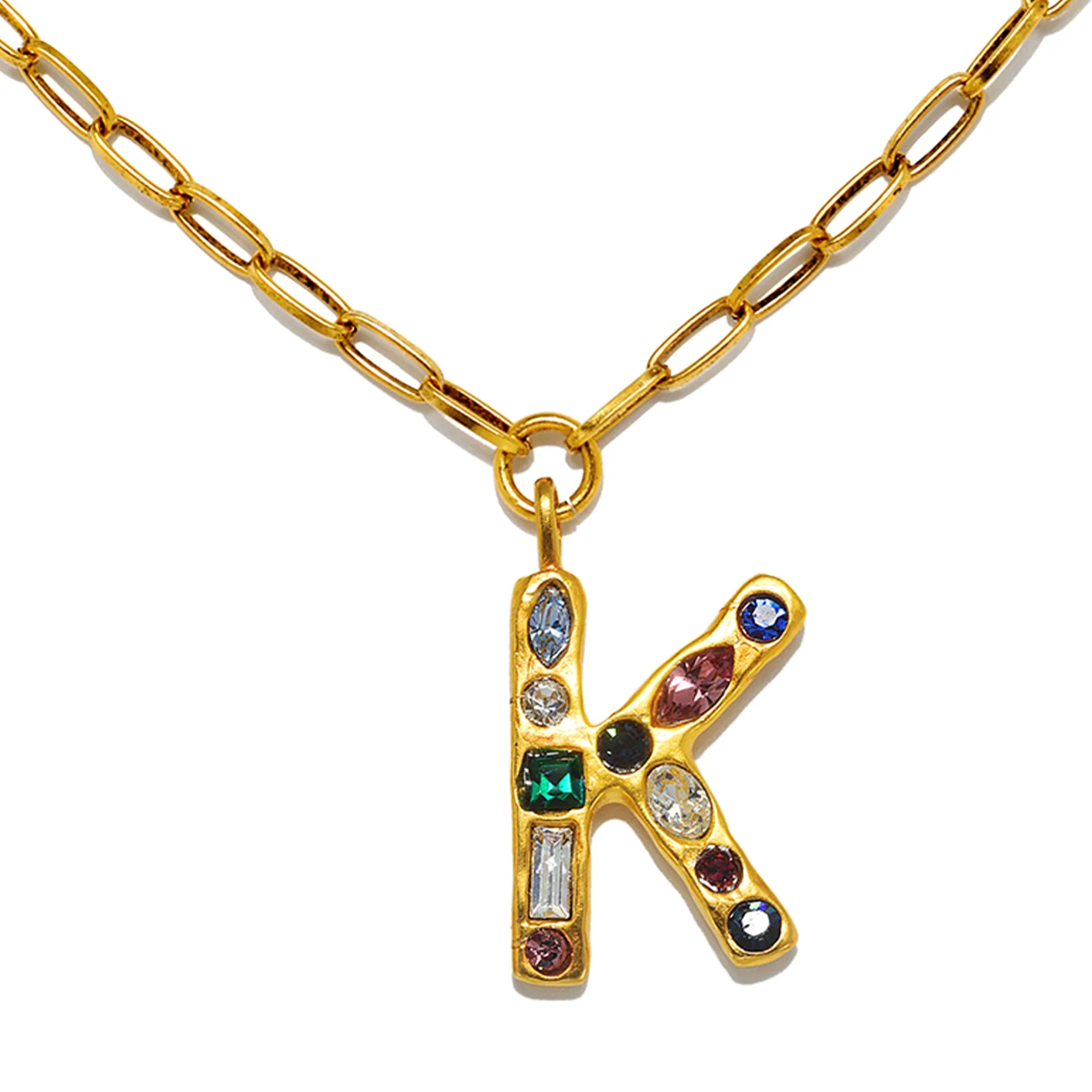 Emilie Gem Initial Necklace - Image 14