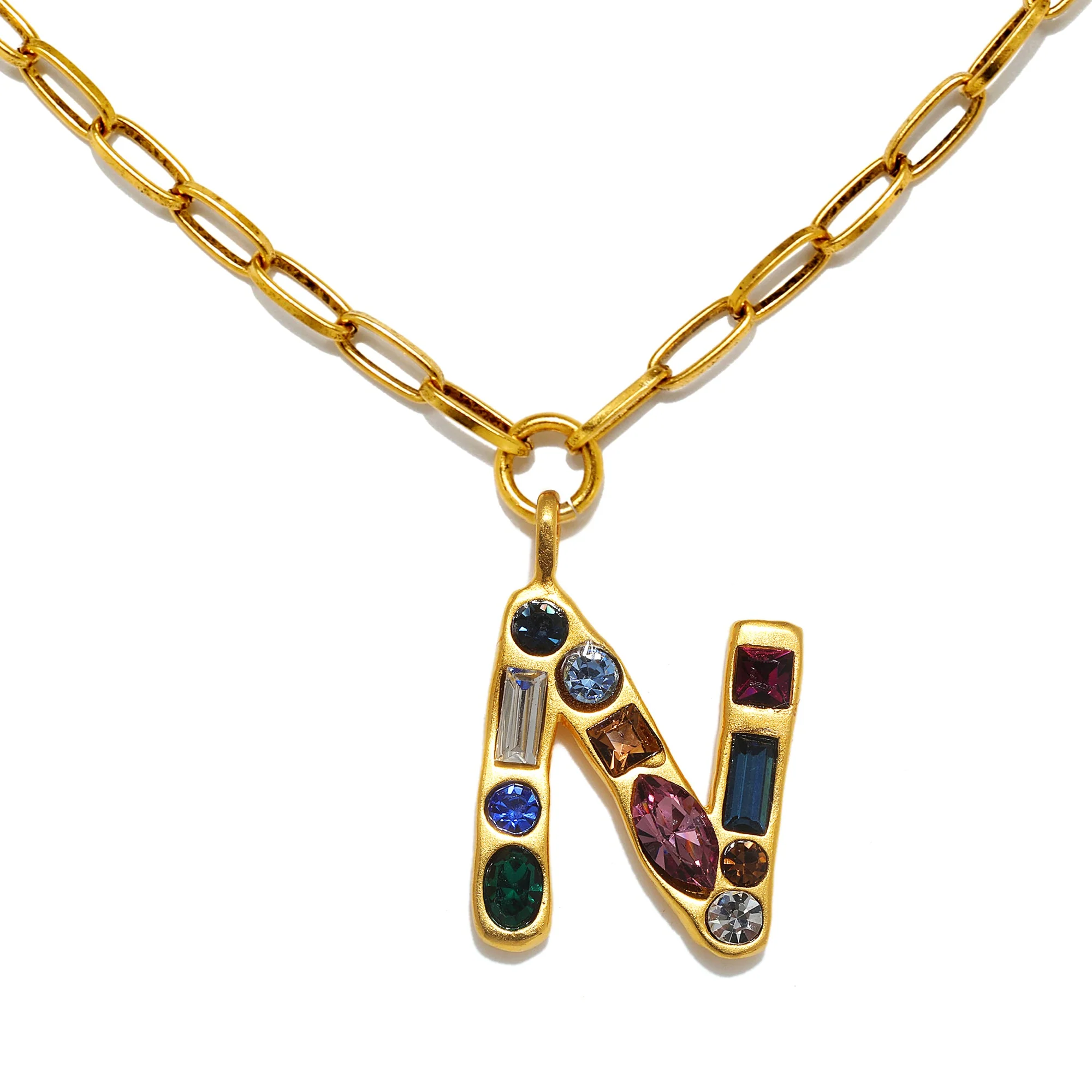 Emilie Gem Initial Necklace - Image 17
