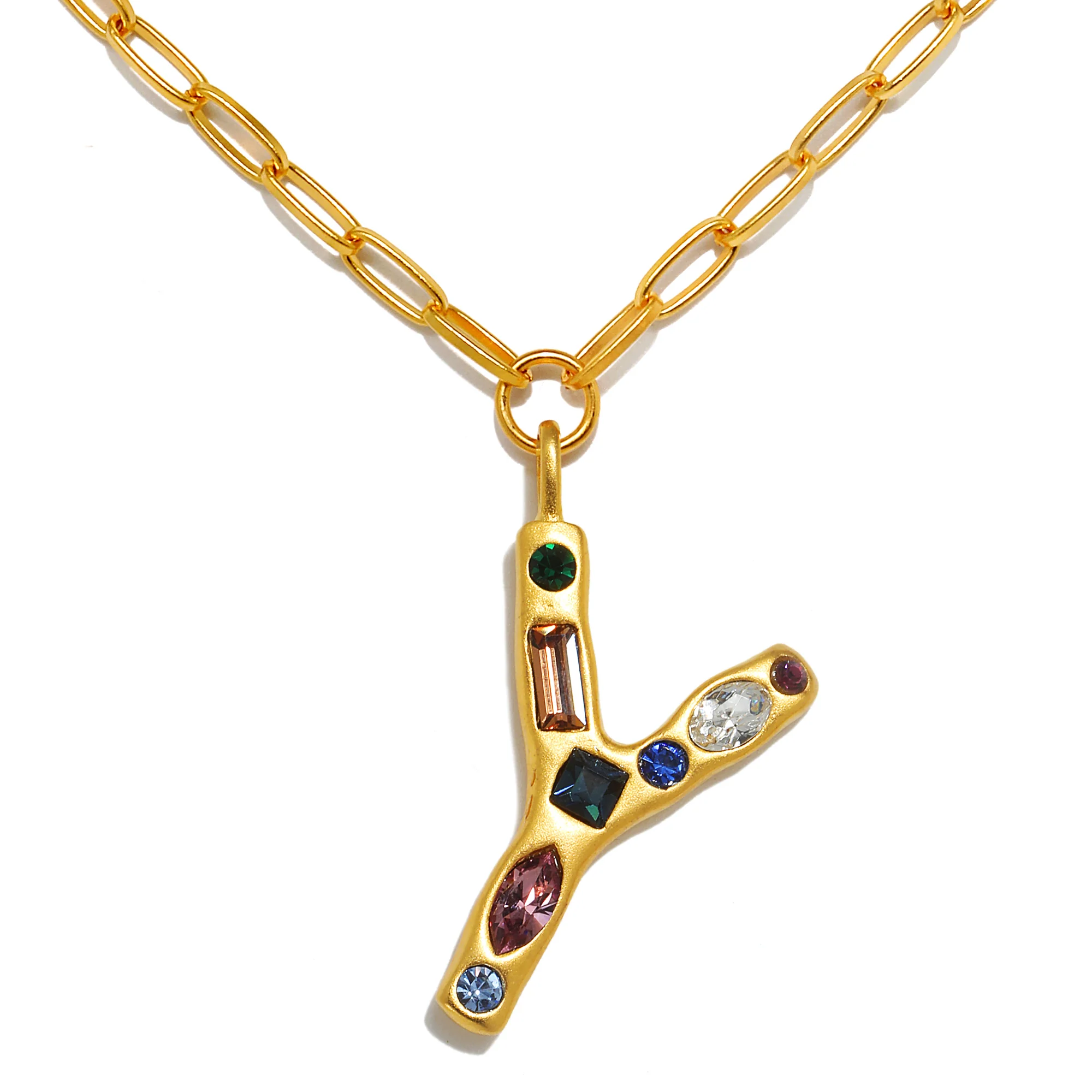 Emilie Gem Initial Necklace - Image 25