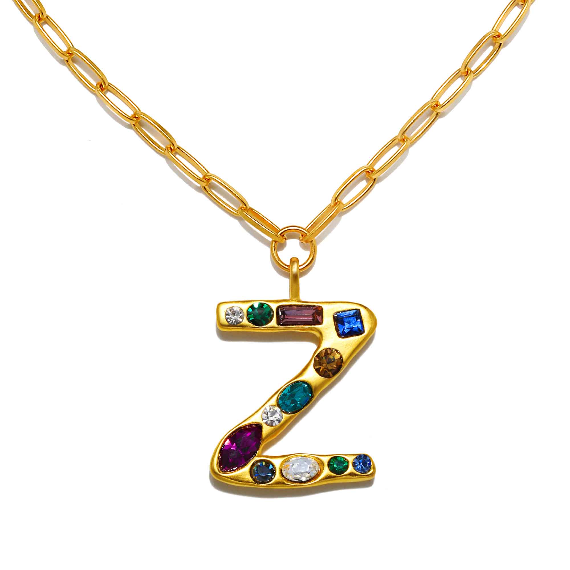 Emilie Gem Initial Necklace - Image 26