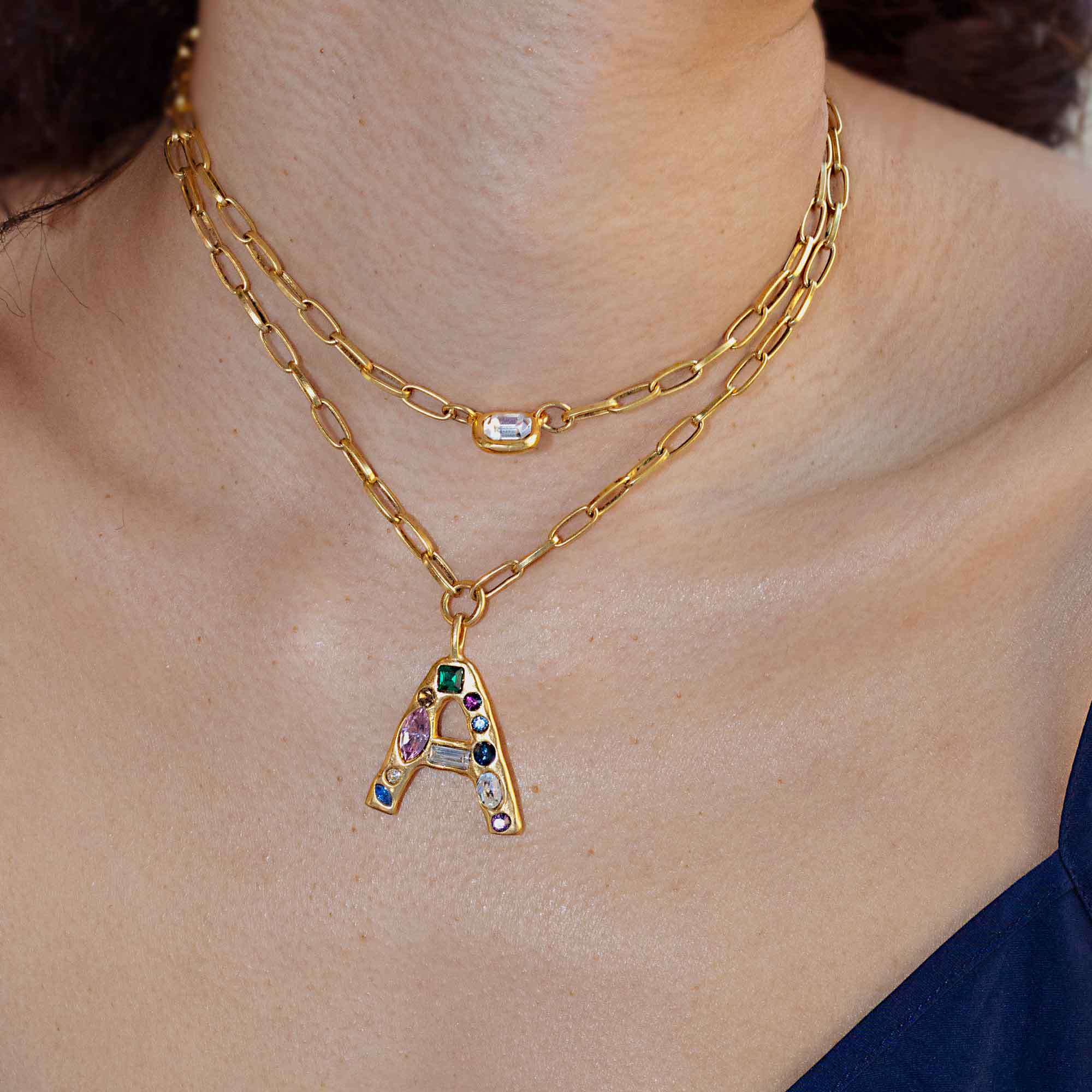 Emilie Gem Initial Necklace - Image 27