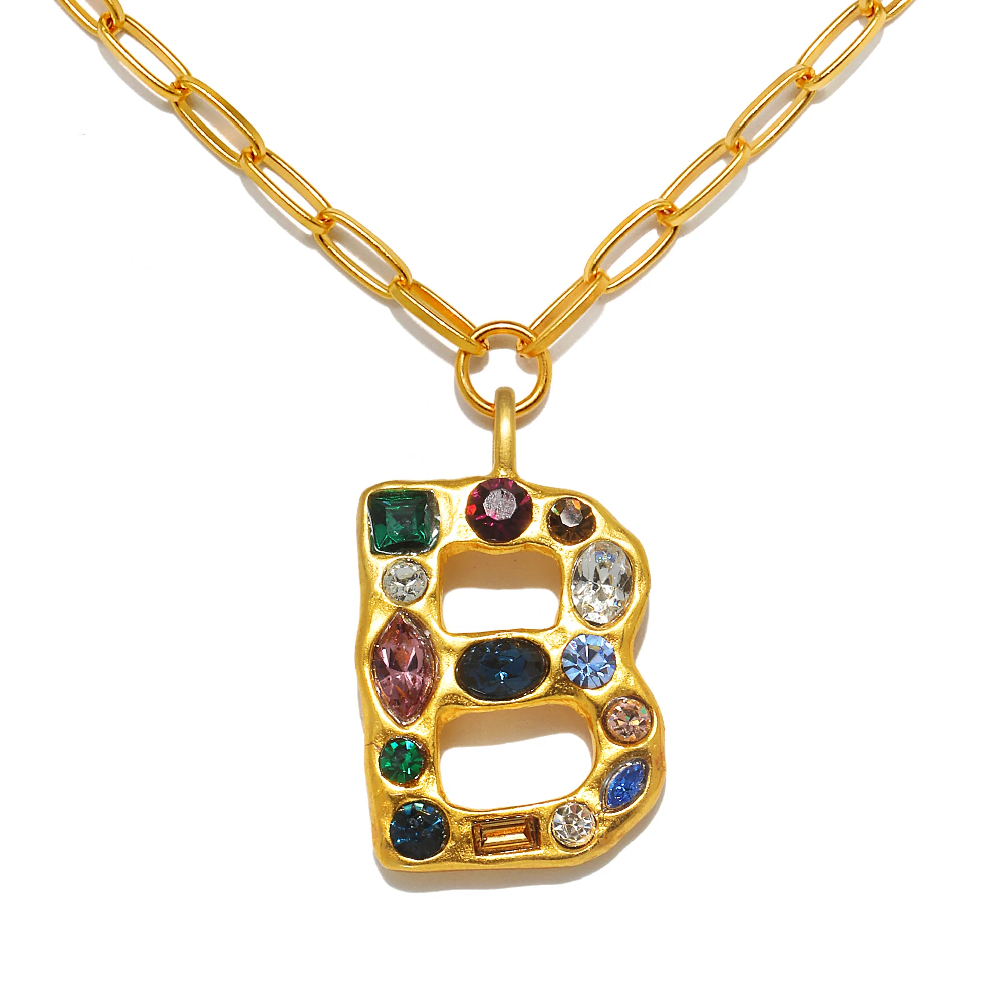 Emilie Gem Initial Necklace - Image 4