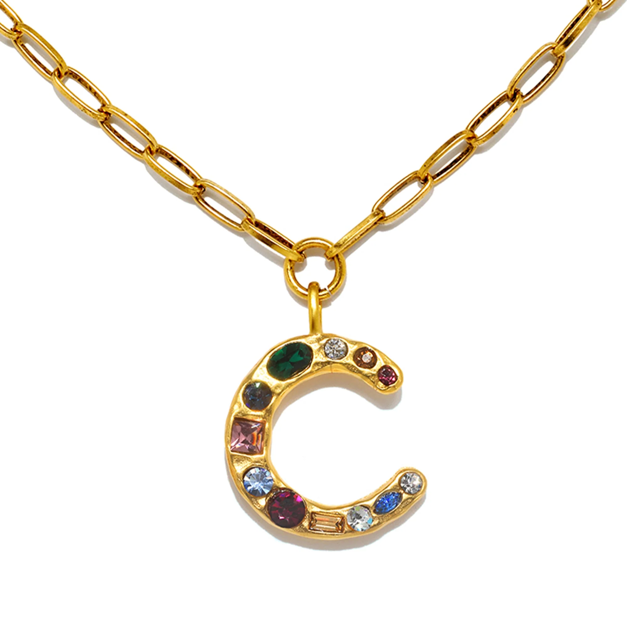 Emilie Gem Initial Necklace - Image 6