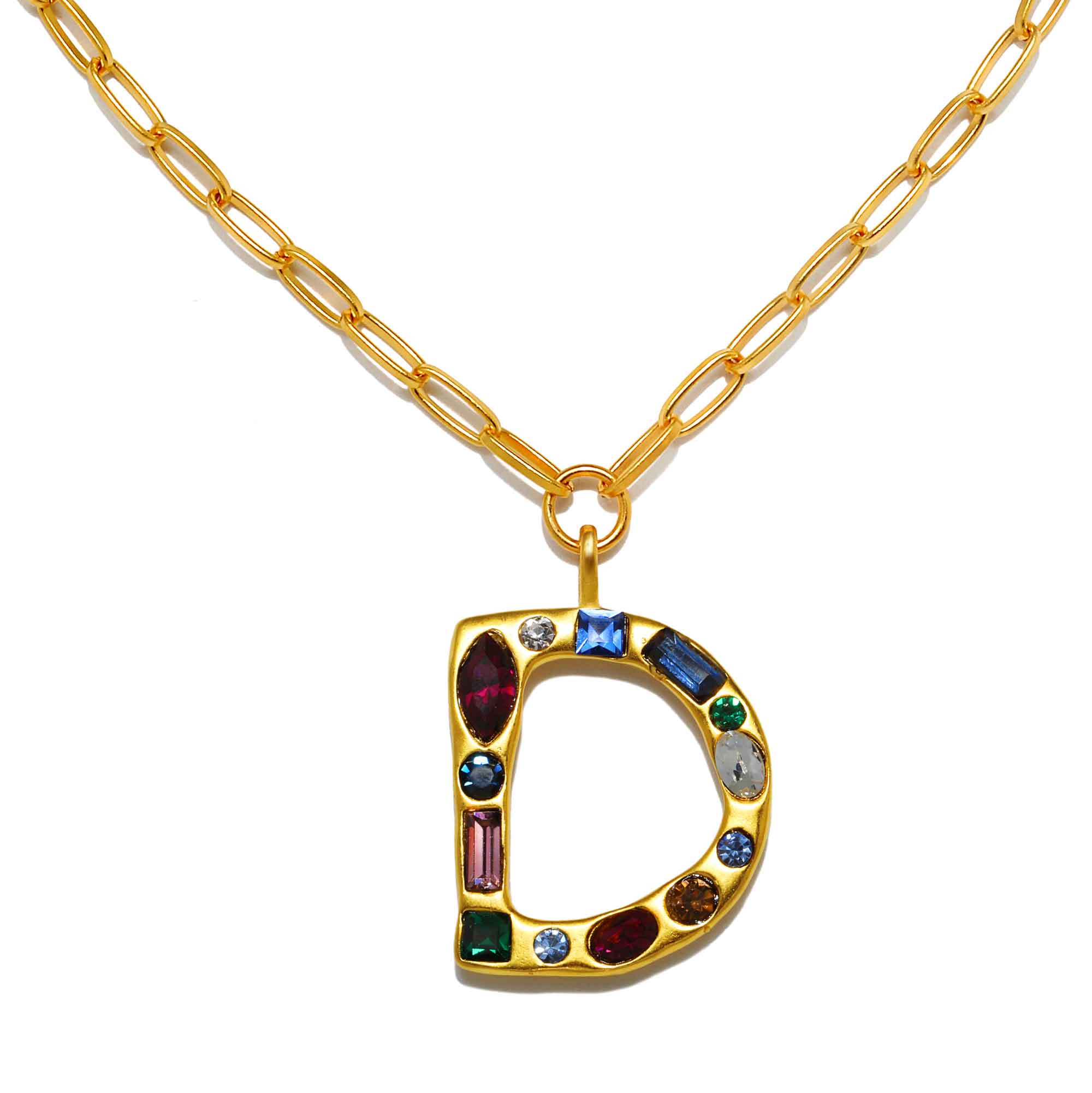 Emilie Gem Initial Necklace - Image 7