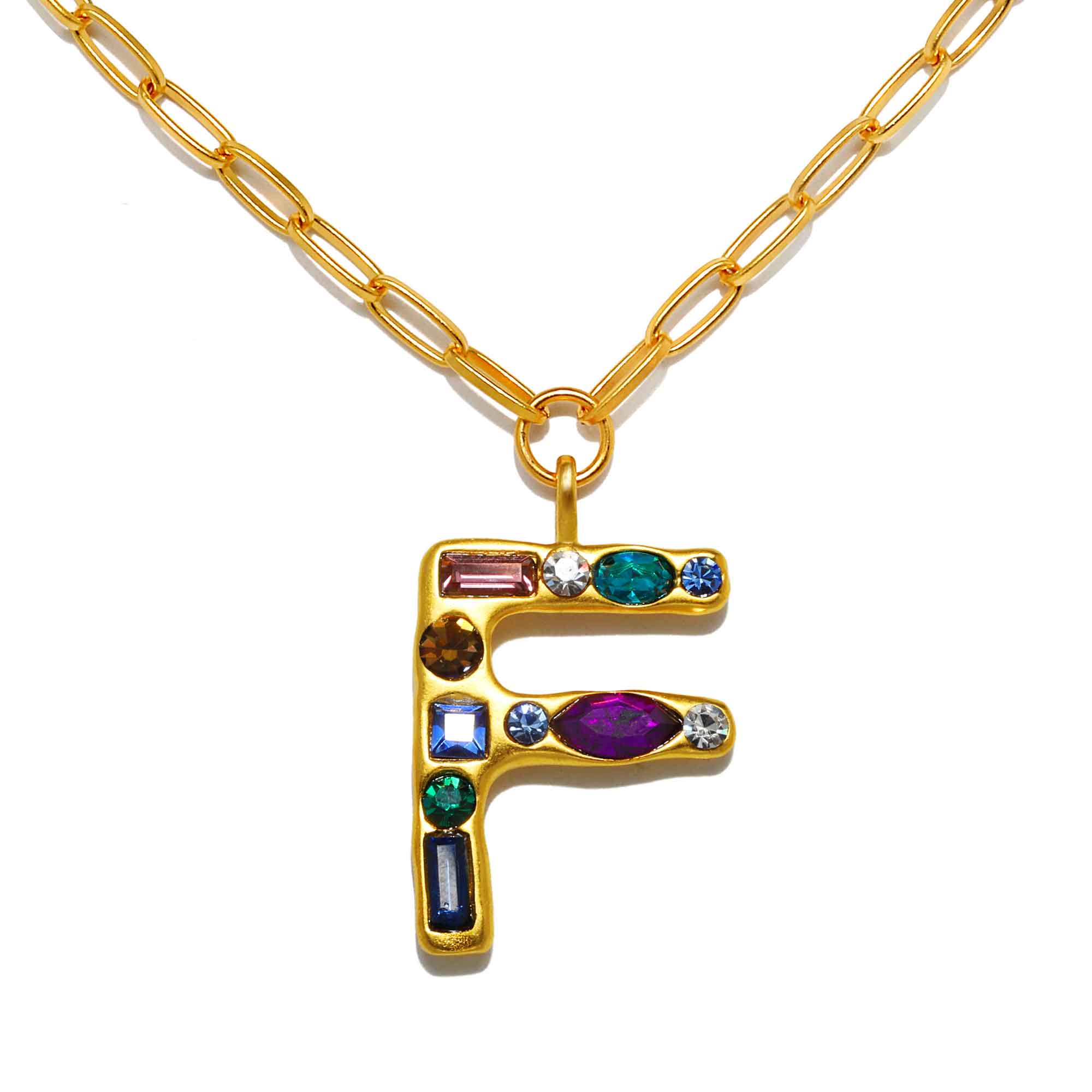 Emilie Gem Initial Necklace - Image 9