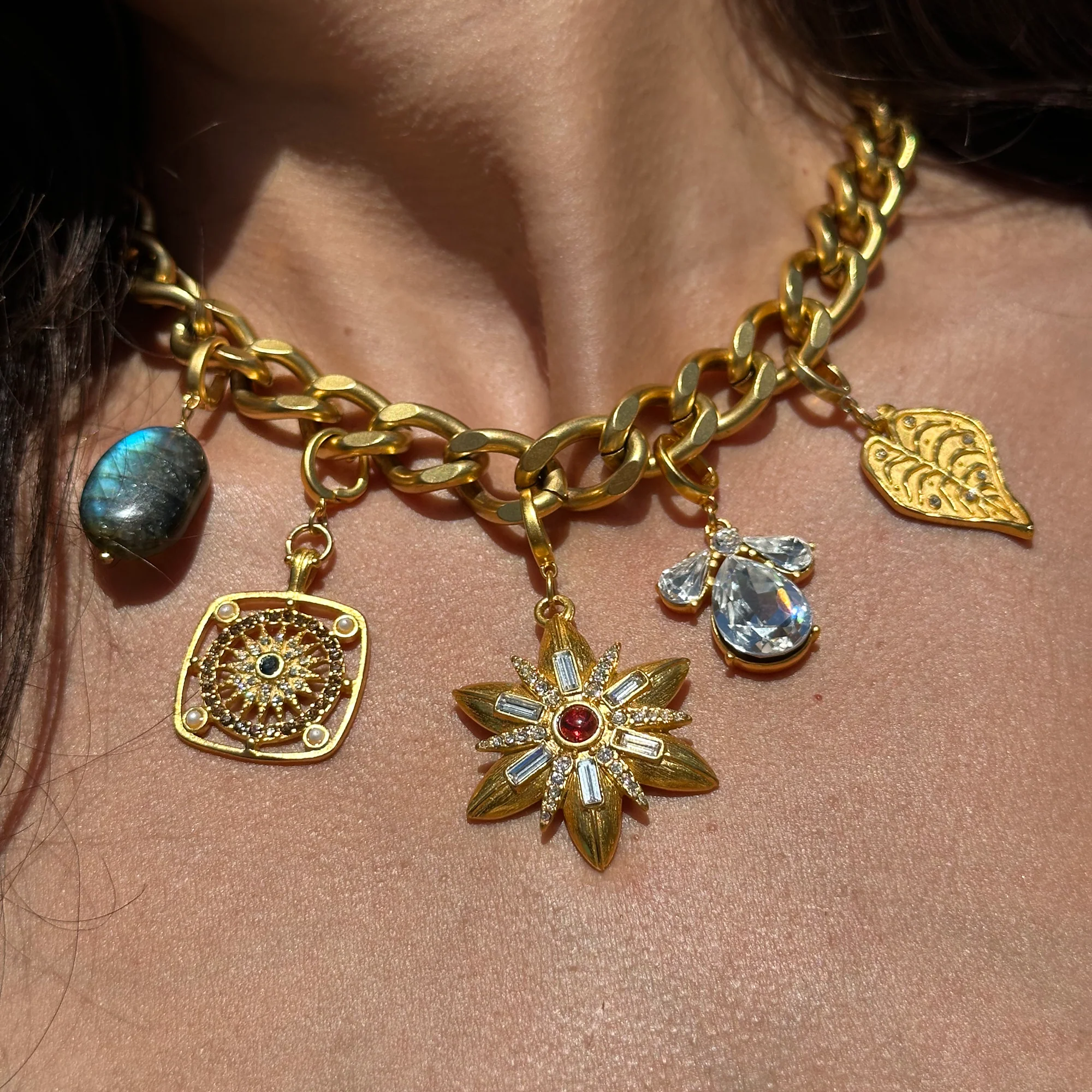 Floral Starburst Clip-On Charm - Image 2