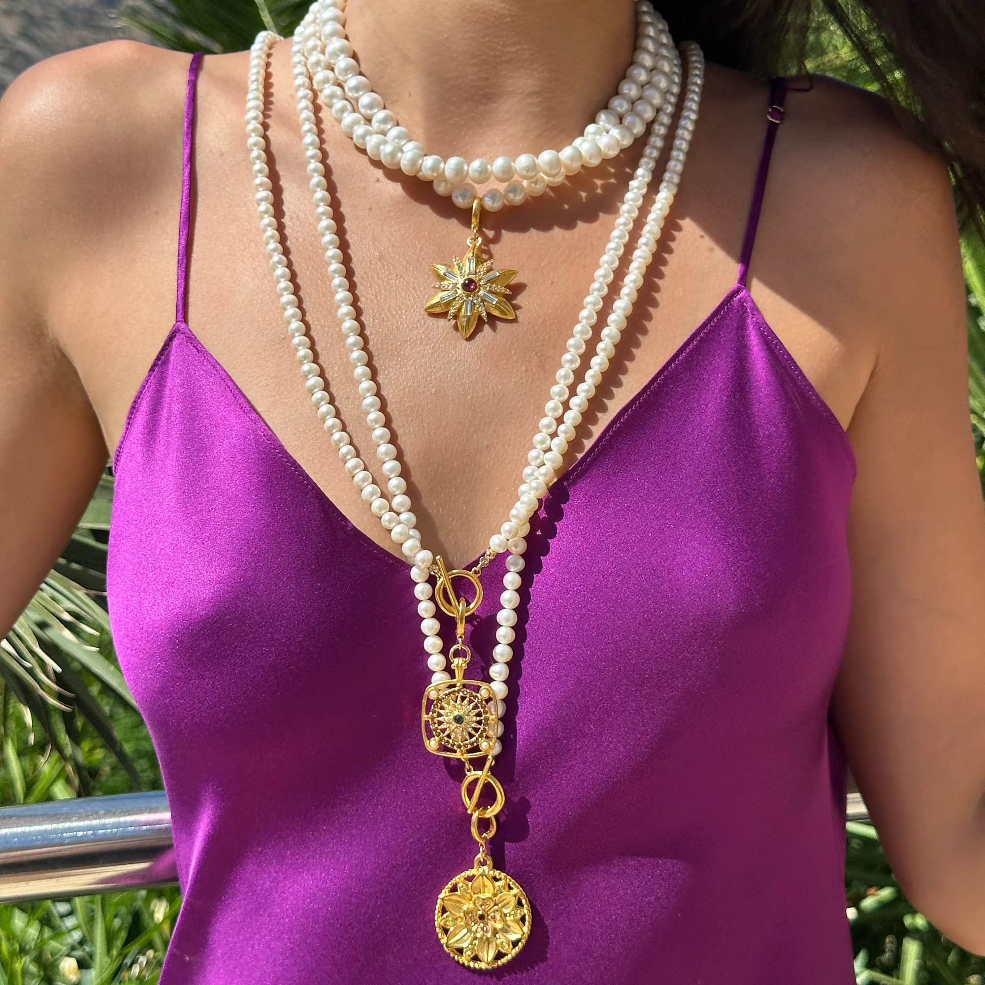 Floral Starburst Clip-On Charm - Image 3