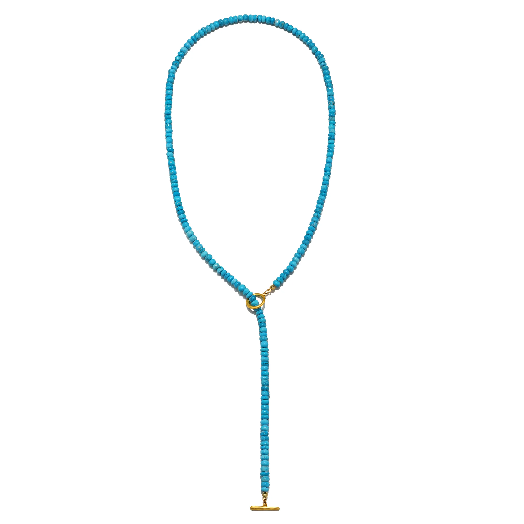 Grande Turquoise Convertible Beaded Necklace - Image 4