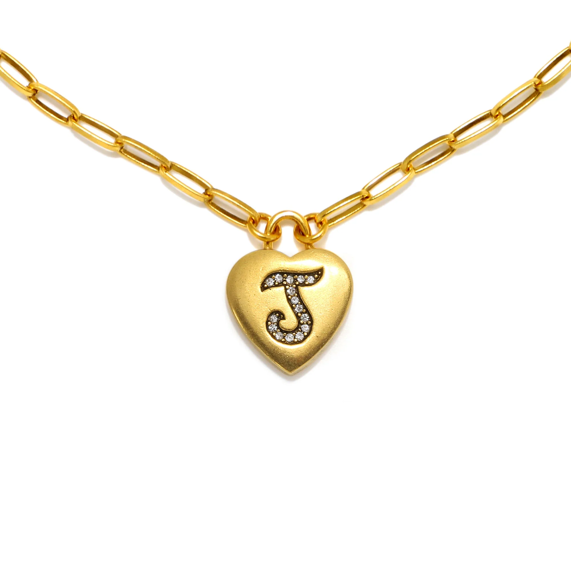 Heart Initial Necklace - Image 11