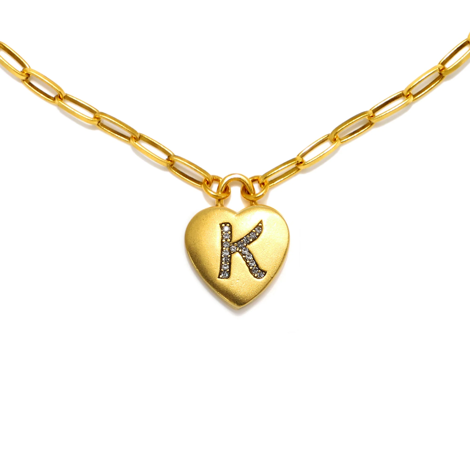 Heart Initial Necklace - Image 12