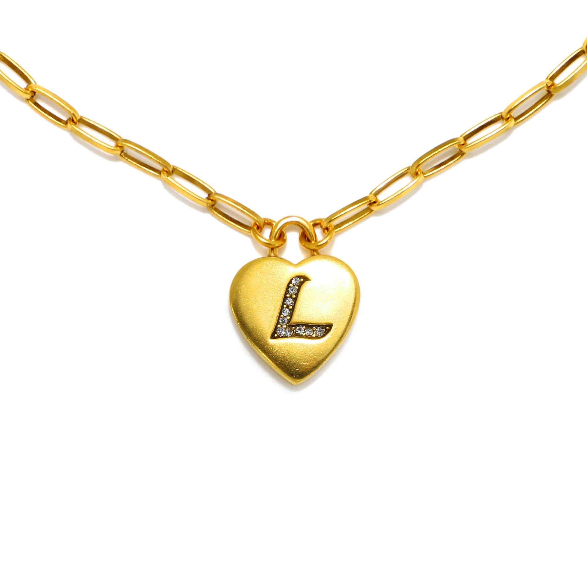 Heart Initial Necklace - Image 13