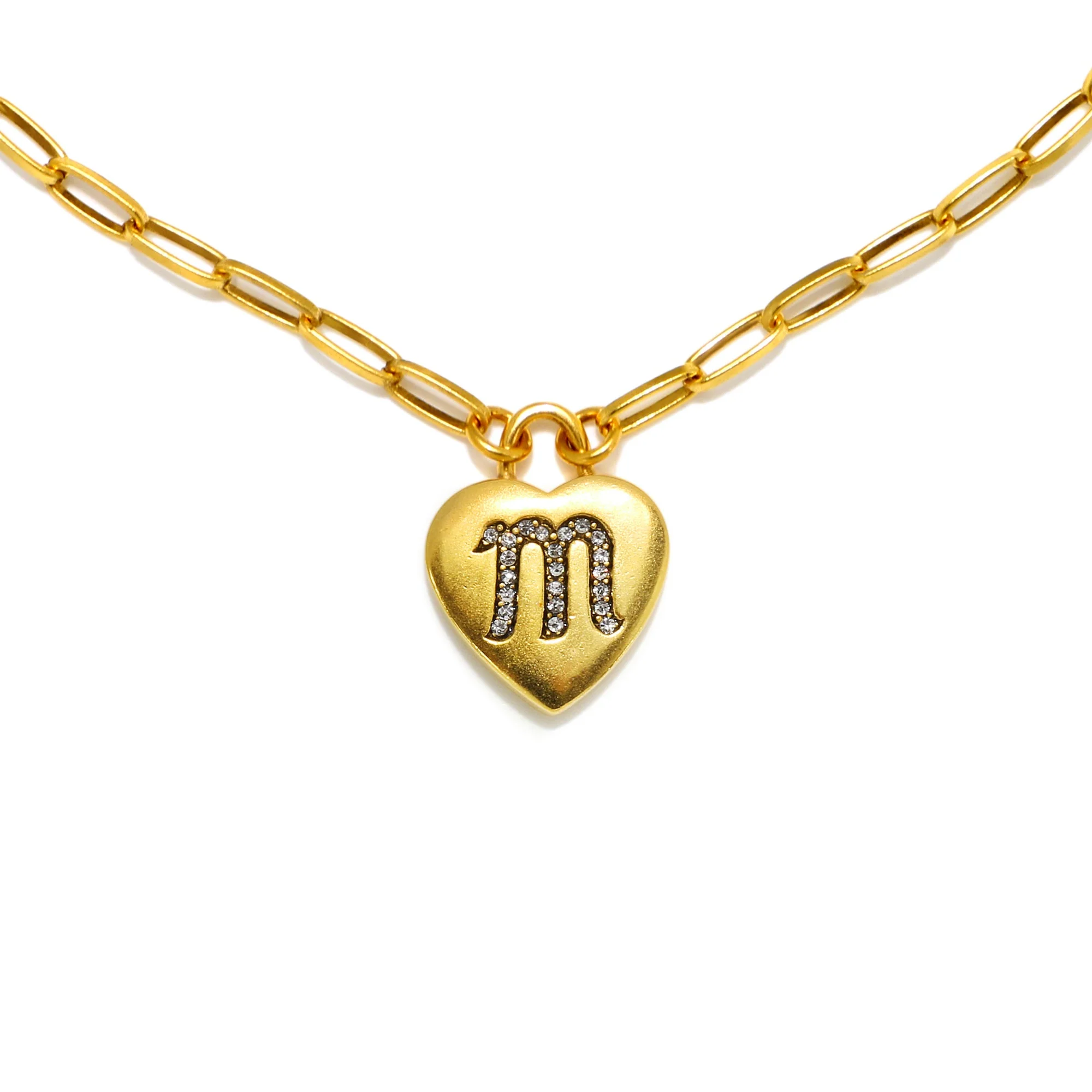 Heart Initial Necklace - Image 14