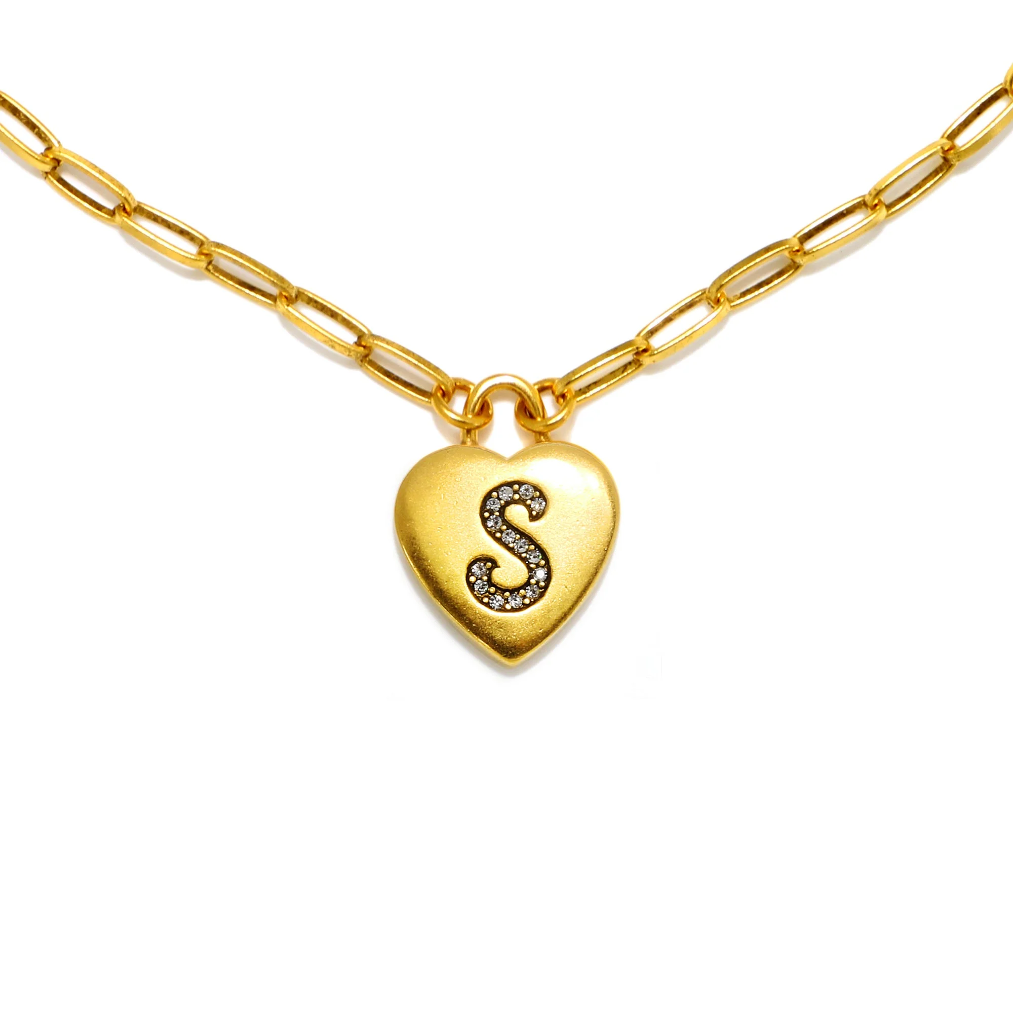 Heart Initial Necklace - Image 15