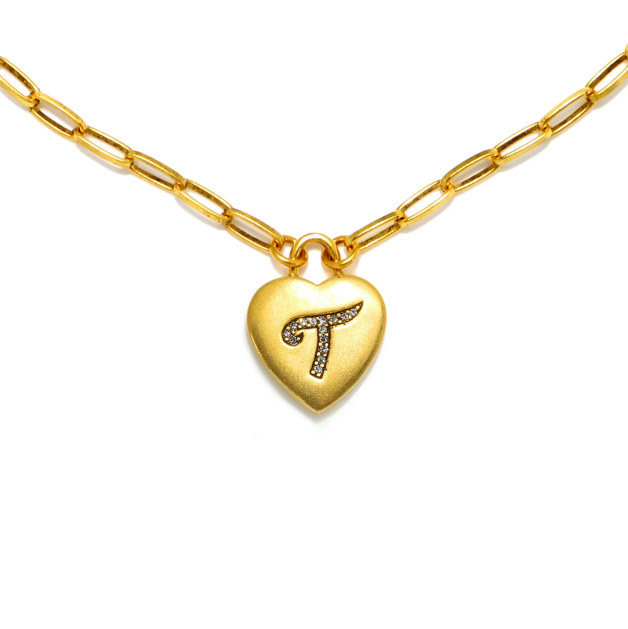 Heart Initial Necklace - Image 16