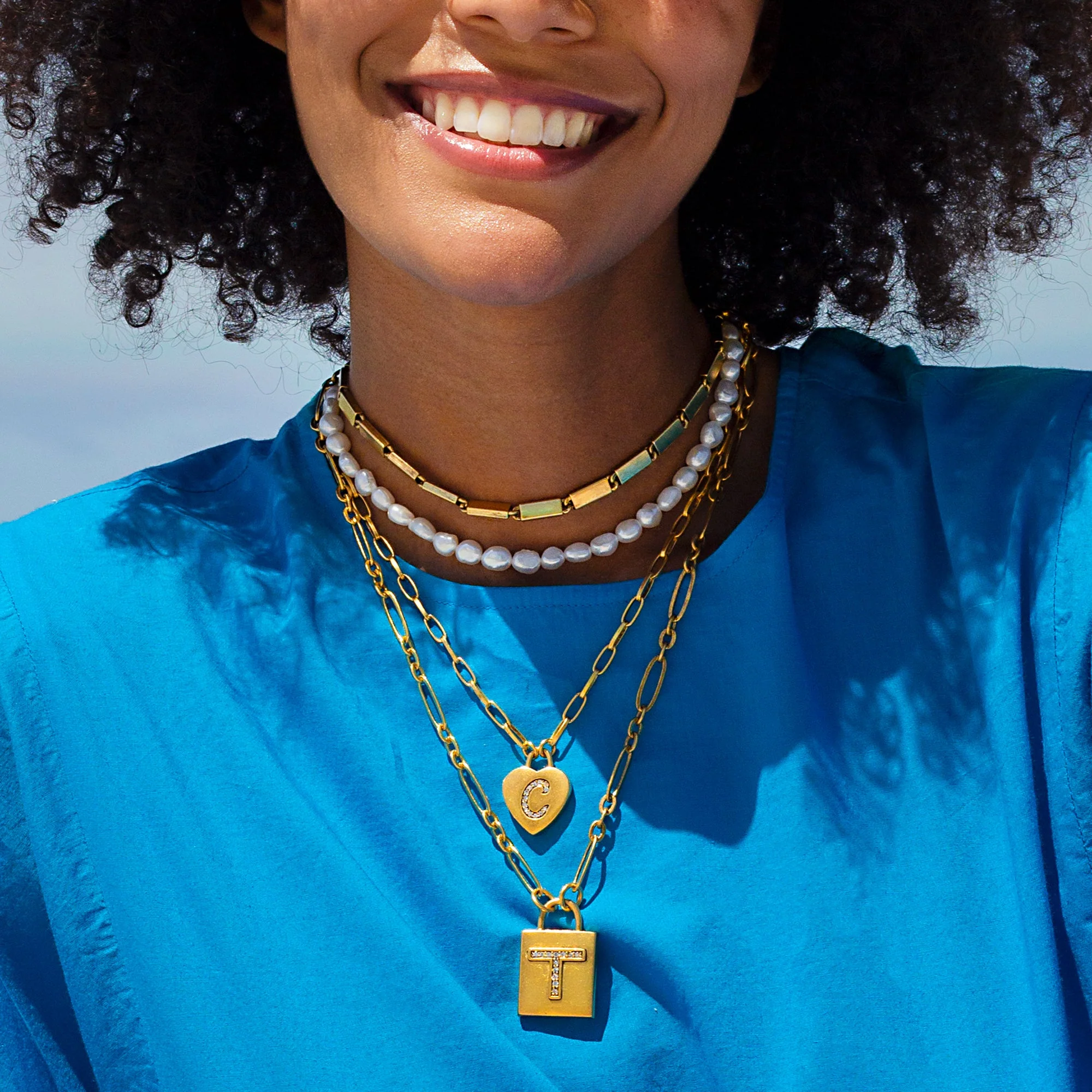 Heart Initial Necklace - Image 6