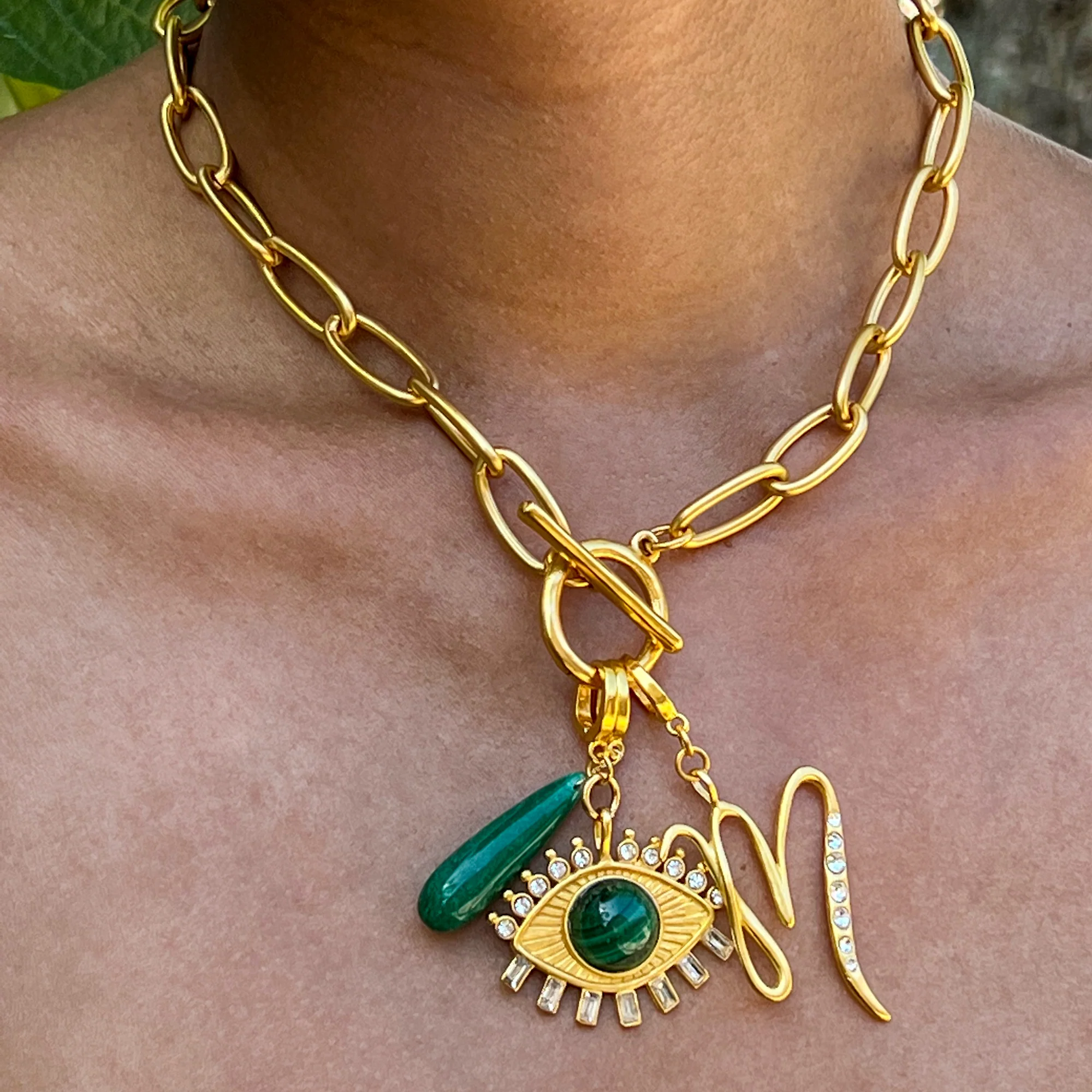 Jade Initial Clip-On Charm - Image 5
