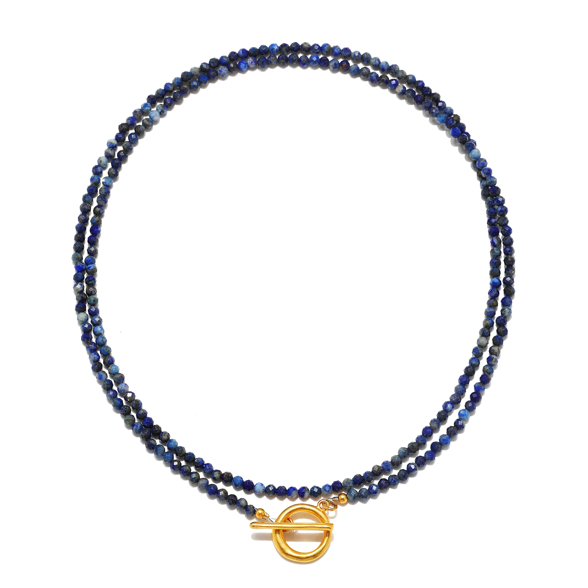 Lapis Convertible Beaded Necklace - Image 4