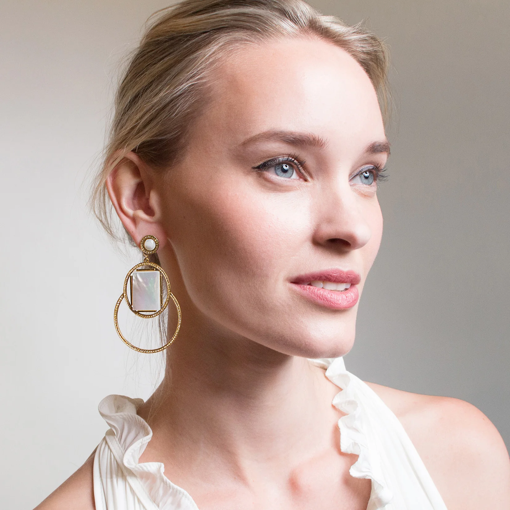 Marquesas Drop Earrings - Mother of Pearl - Image 5