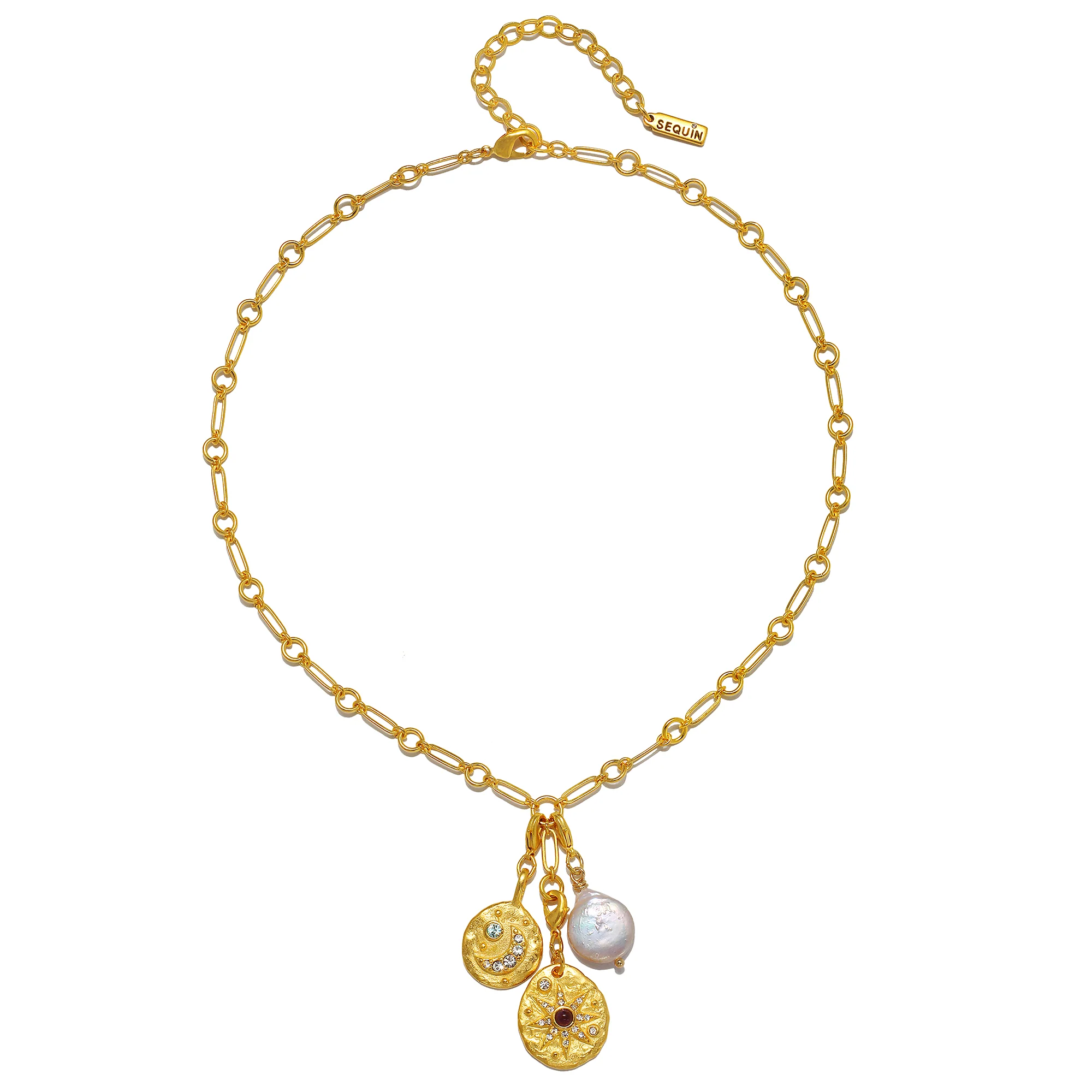 Myth and Magic Celestial Trio Charm Necklace - Image 3