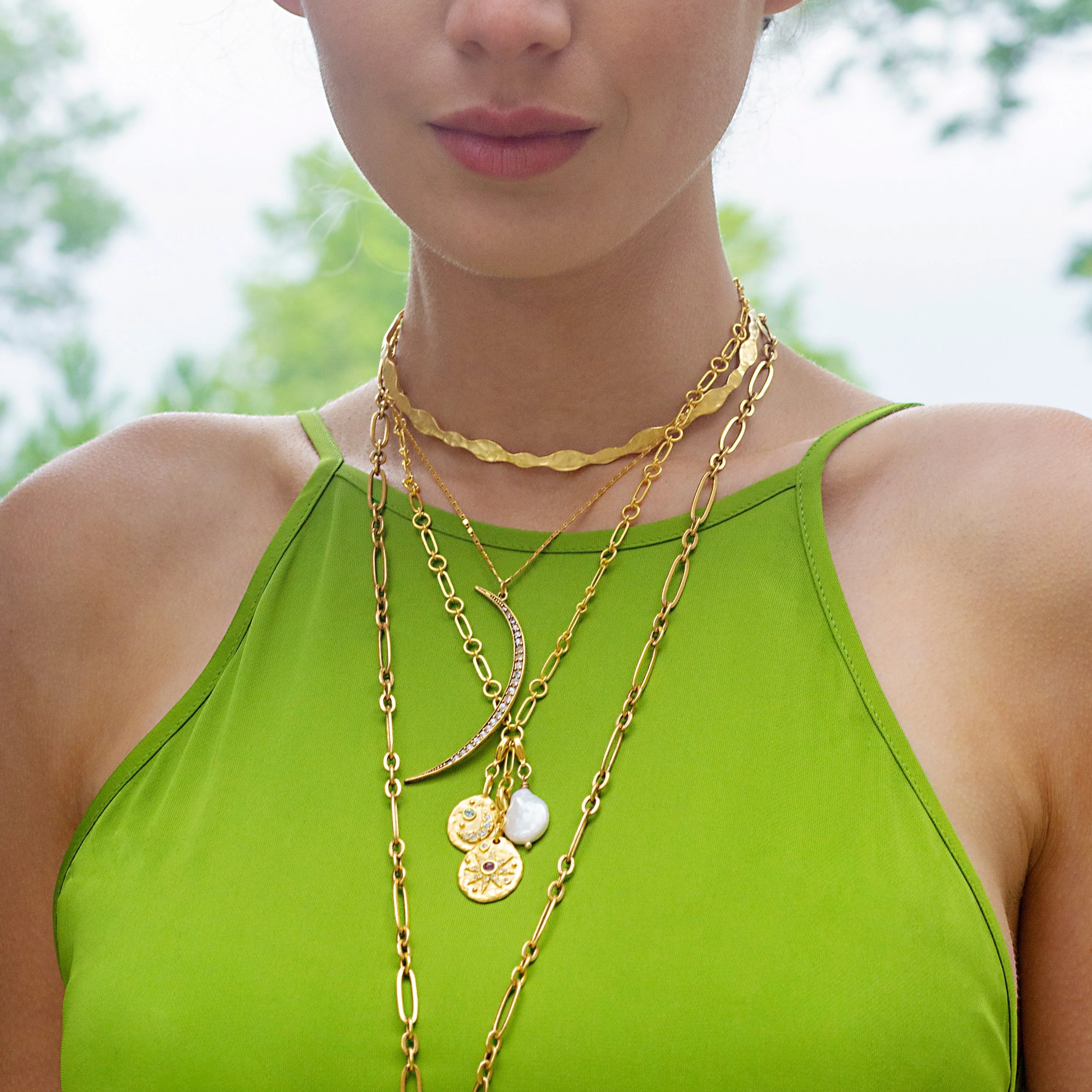 Myth and Magic Celestial Trio Charm Necklace - Image 6