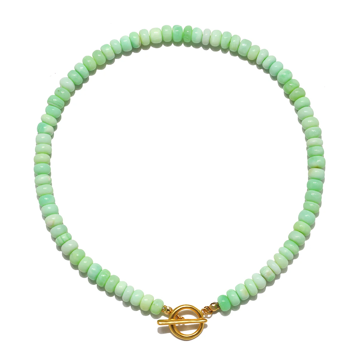 Opal Candy Gem Beaded Choker Necklace - Image 3