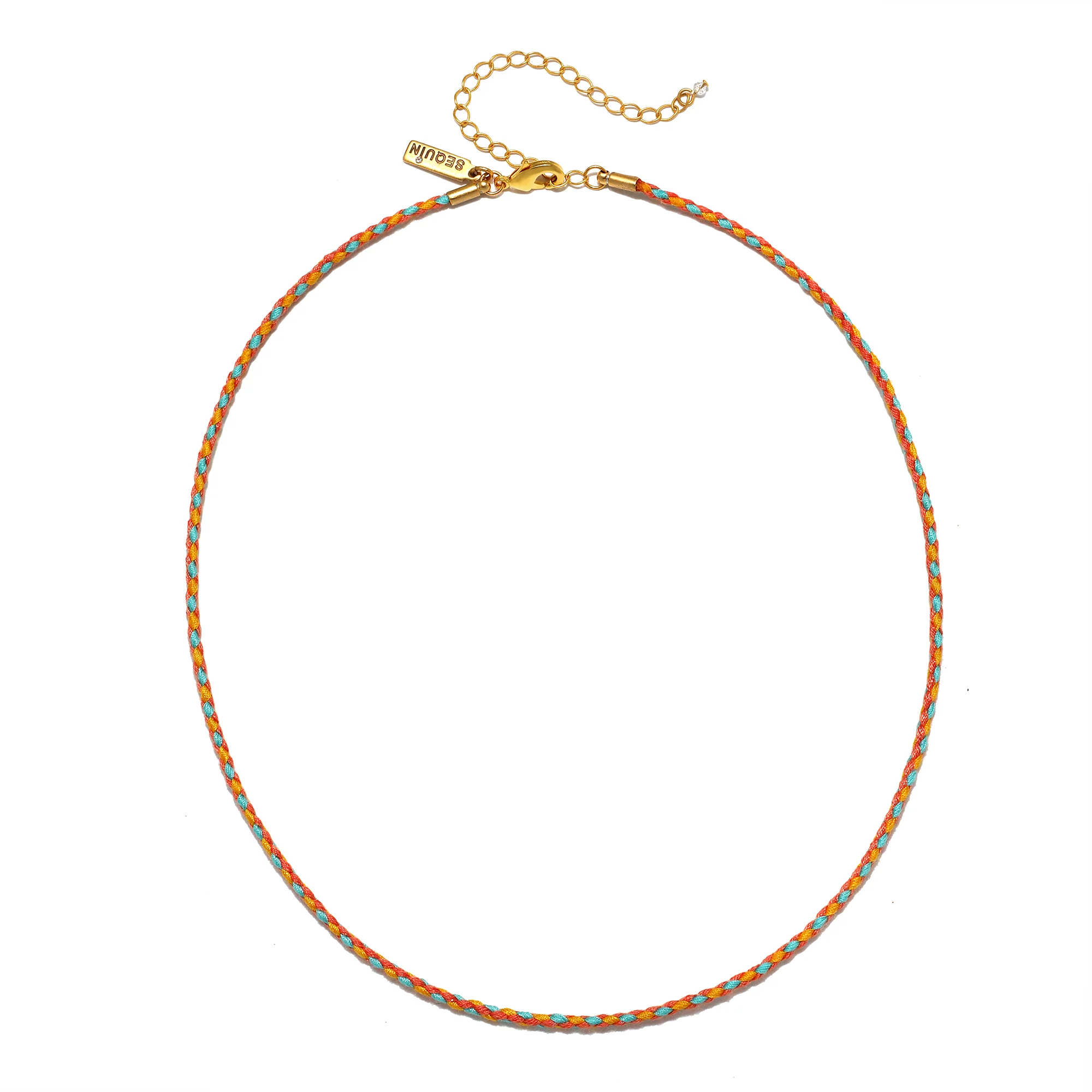 Orange Paracord Necklace - Image 2