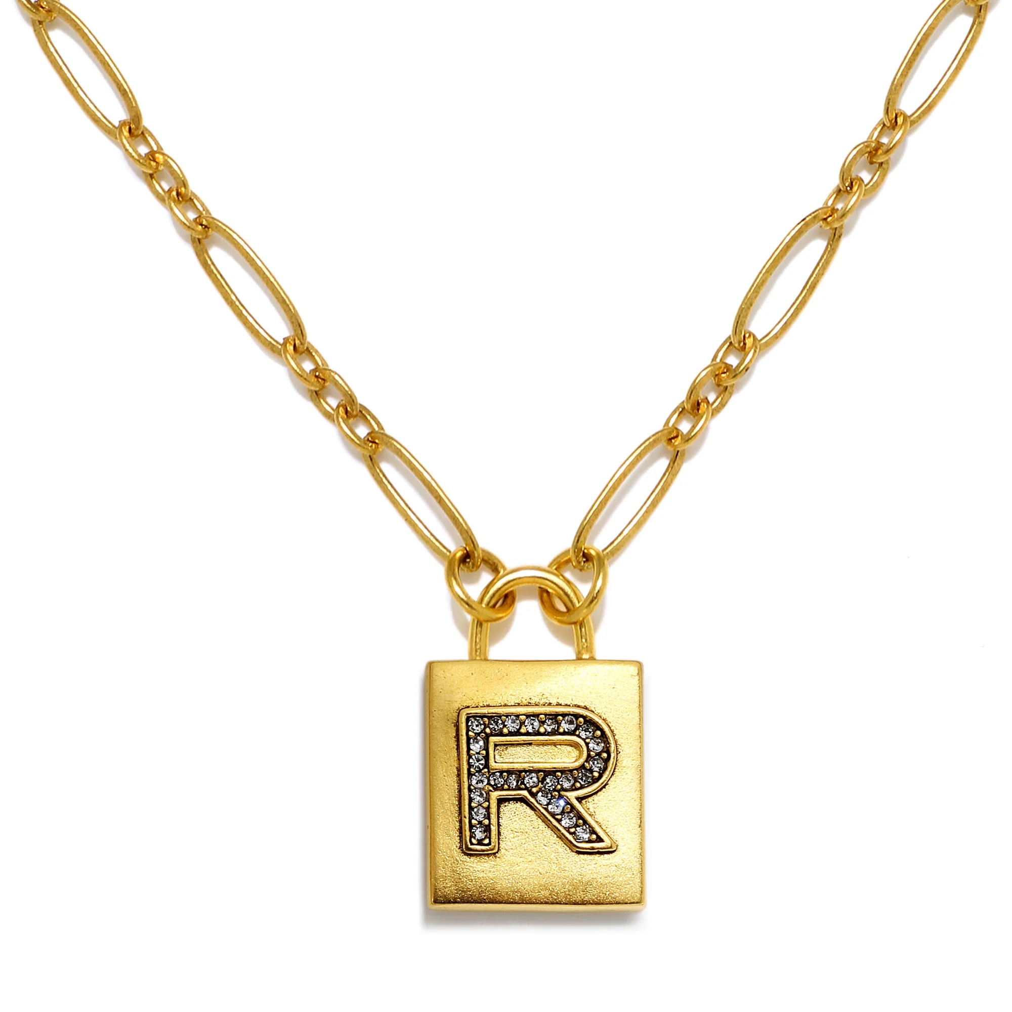 Padlock Initial Necklace - Image 21