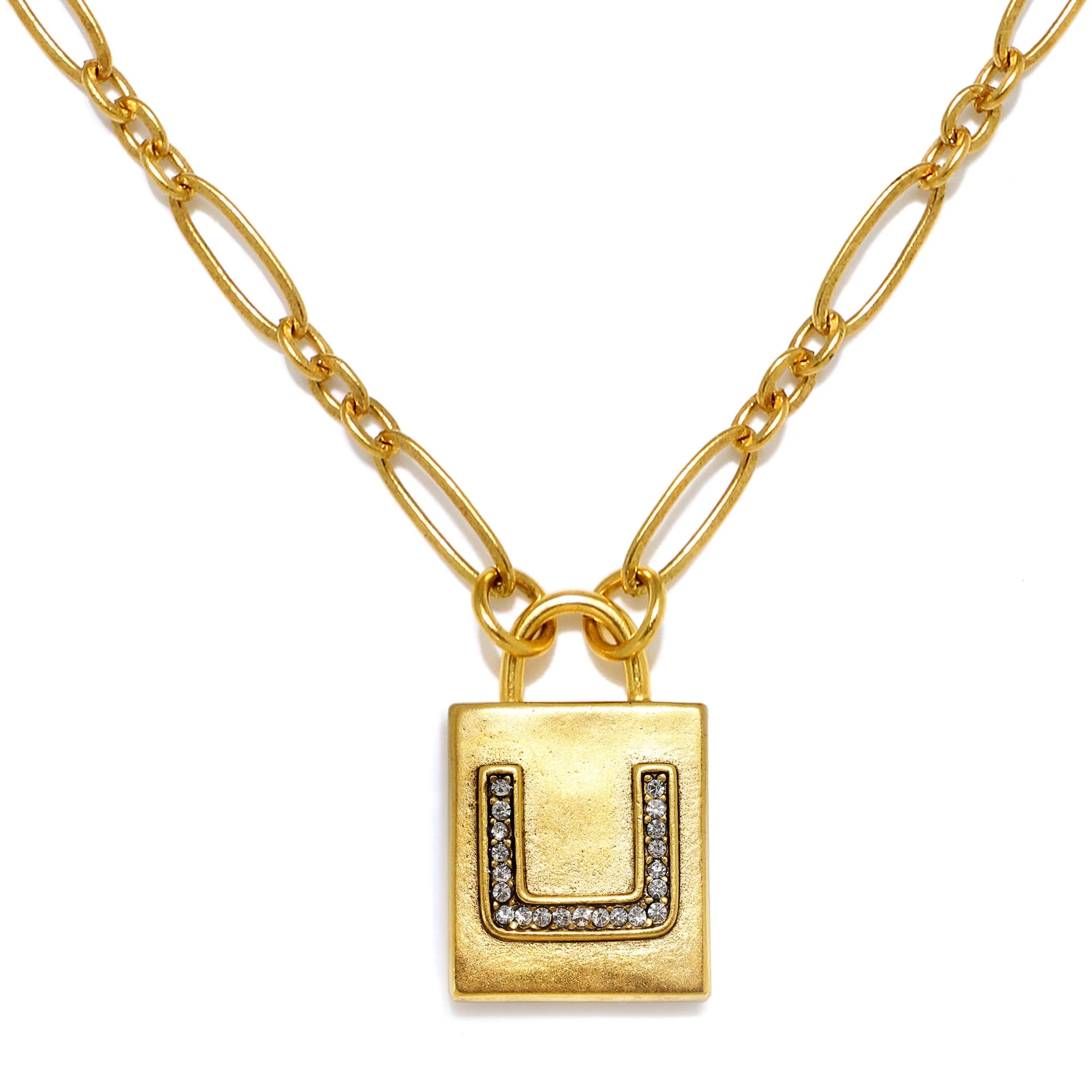 Padlock Initial Necklace - Image 24